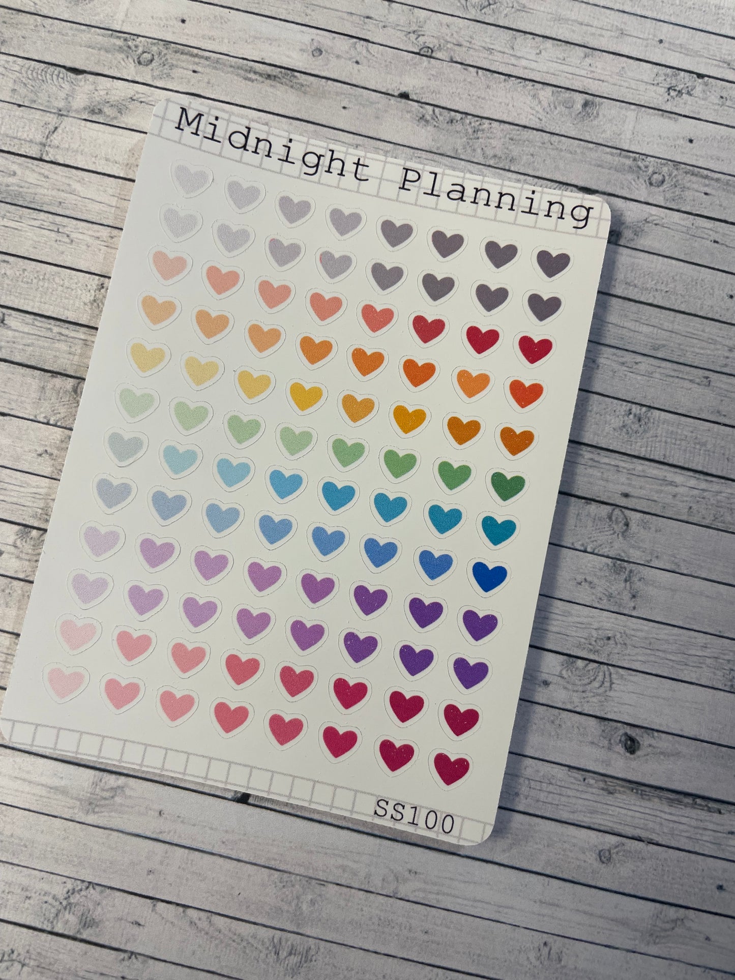 Heart Bullet Point Sticker Sheet