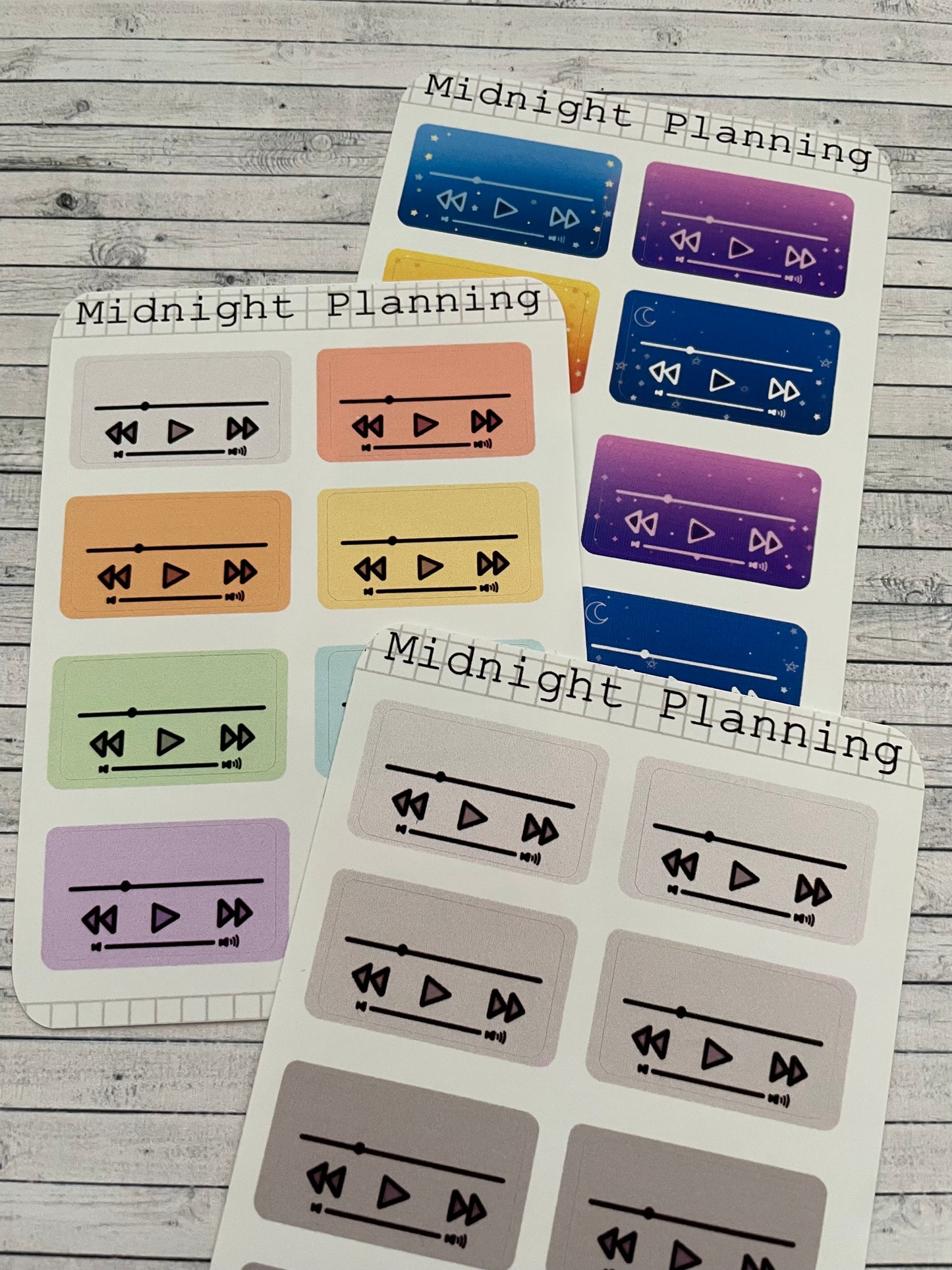 Music Player Sticker Sheeet