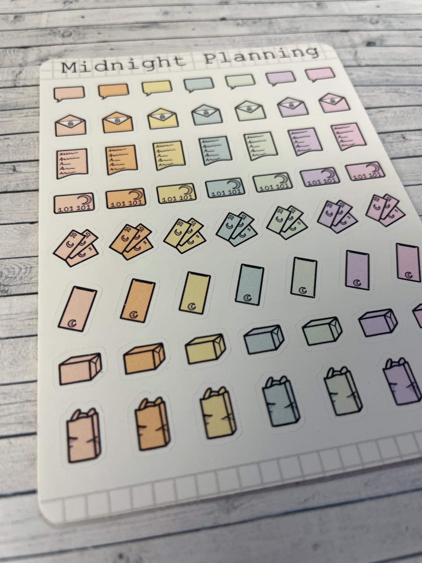 Everyday To do List Icon Sticker Sheet