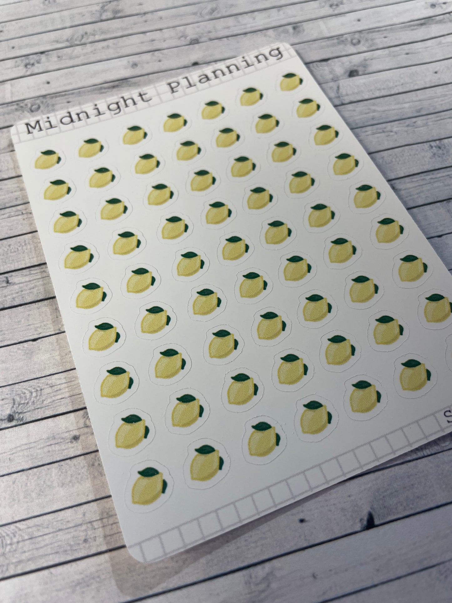 Lemon Bullet Points Sticker Sheet