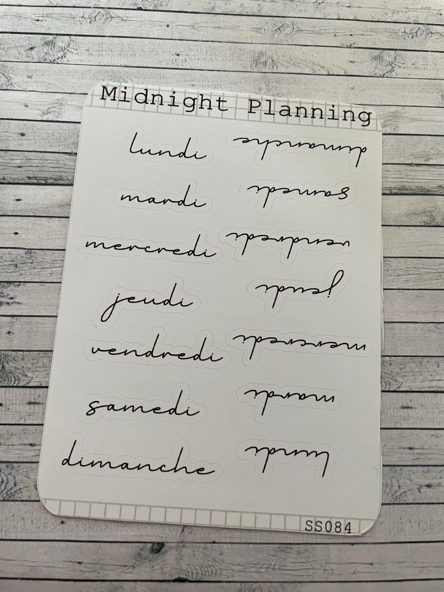 Weekly Title Scripts in Font Thirteen