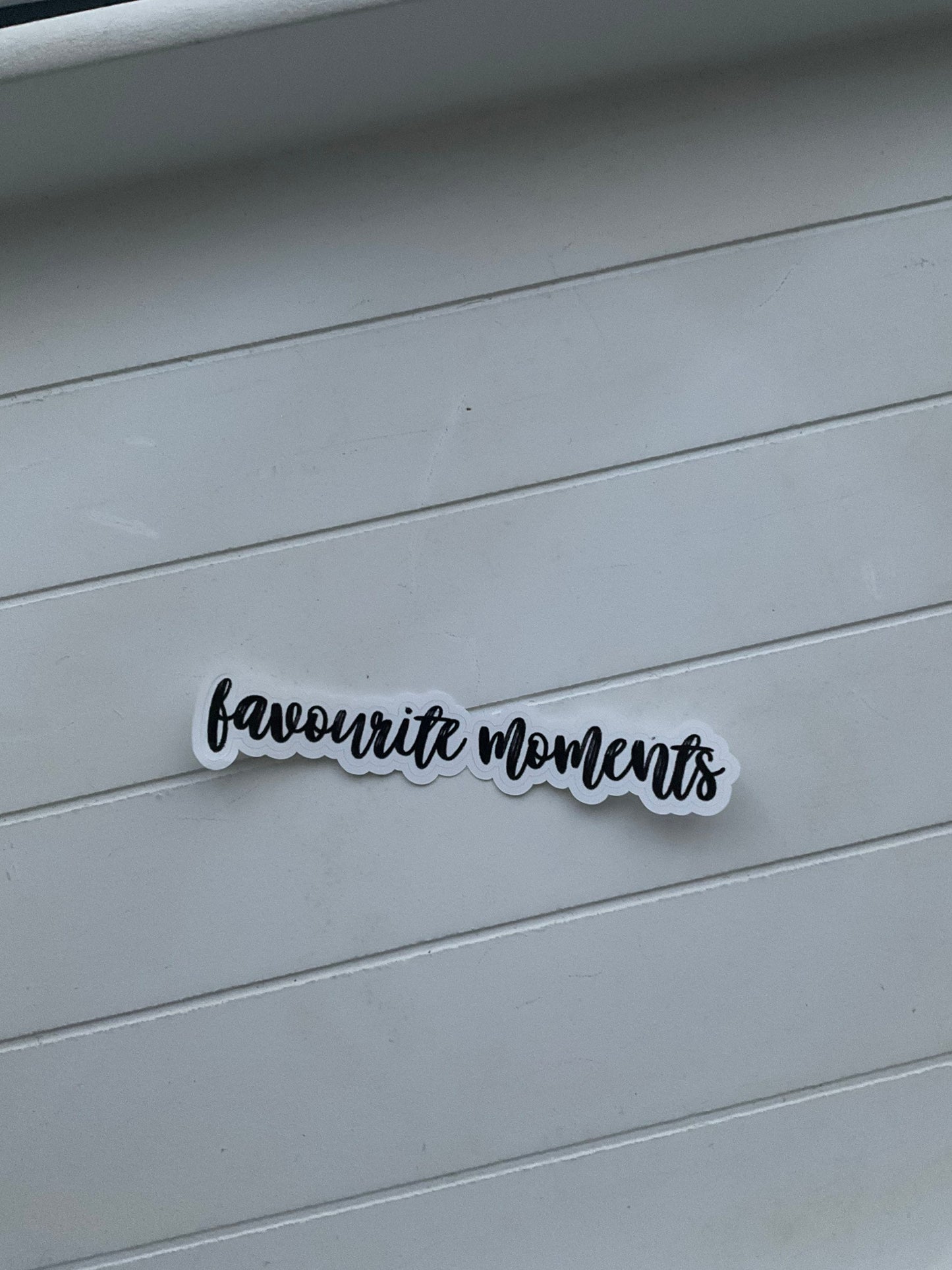 Favourite Moments Title in Font Six, Functional and Handmade Planner Sticker