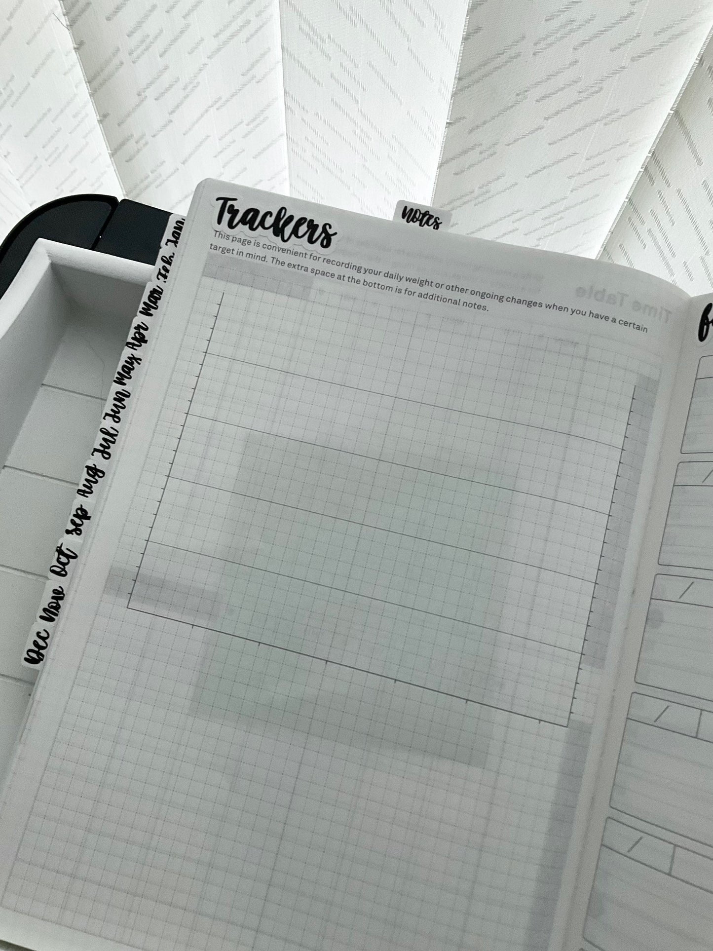 Tracker Planner Title in Font Six, Functional and Handmade Planner Sticker