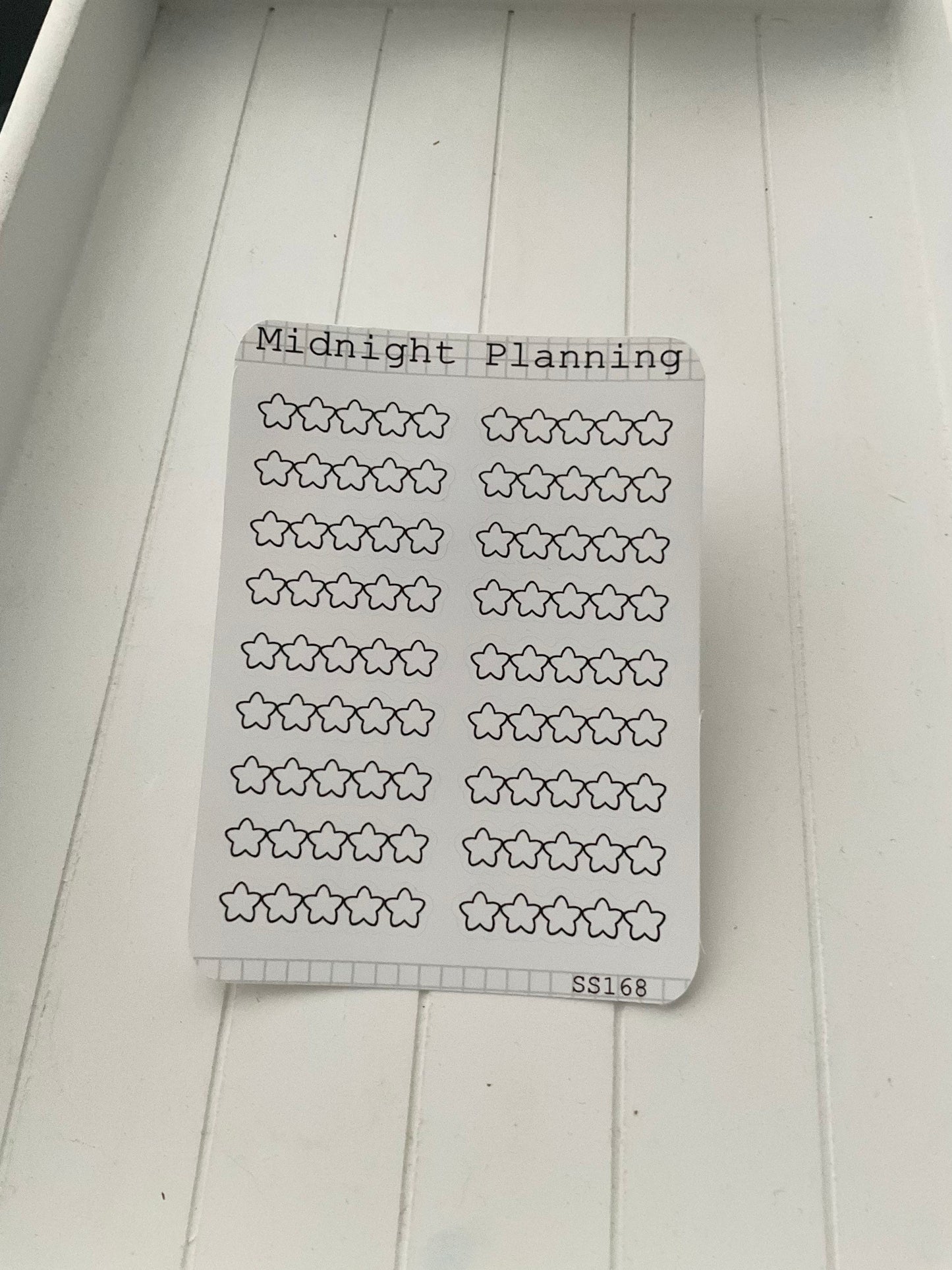 Empty Reviewing Five Stars, Functional and Handmade Planner Sticker Sheets