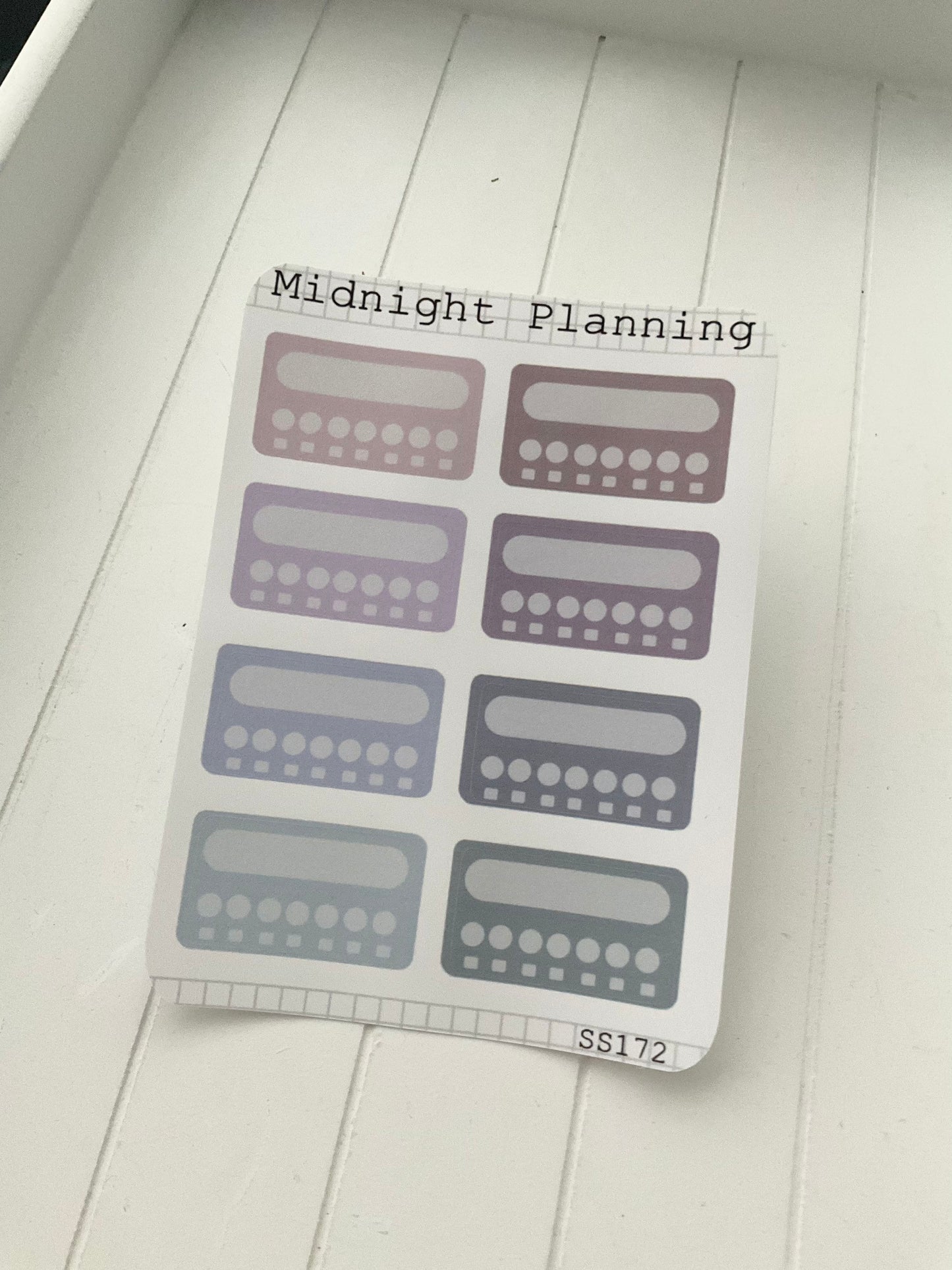 Weekly Trackers With Daily Check Off Boxes, Functional and Handmade Planner Sticker Sheets