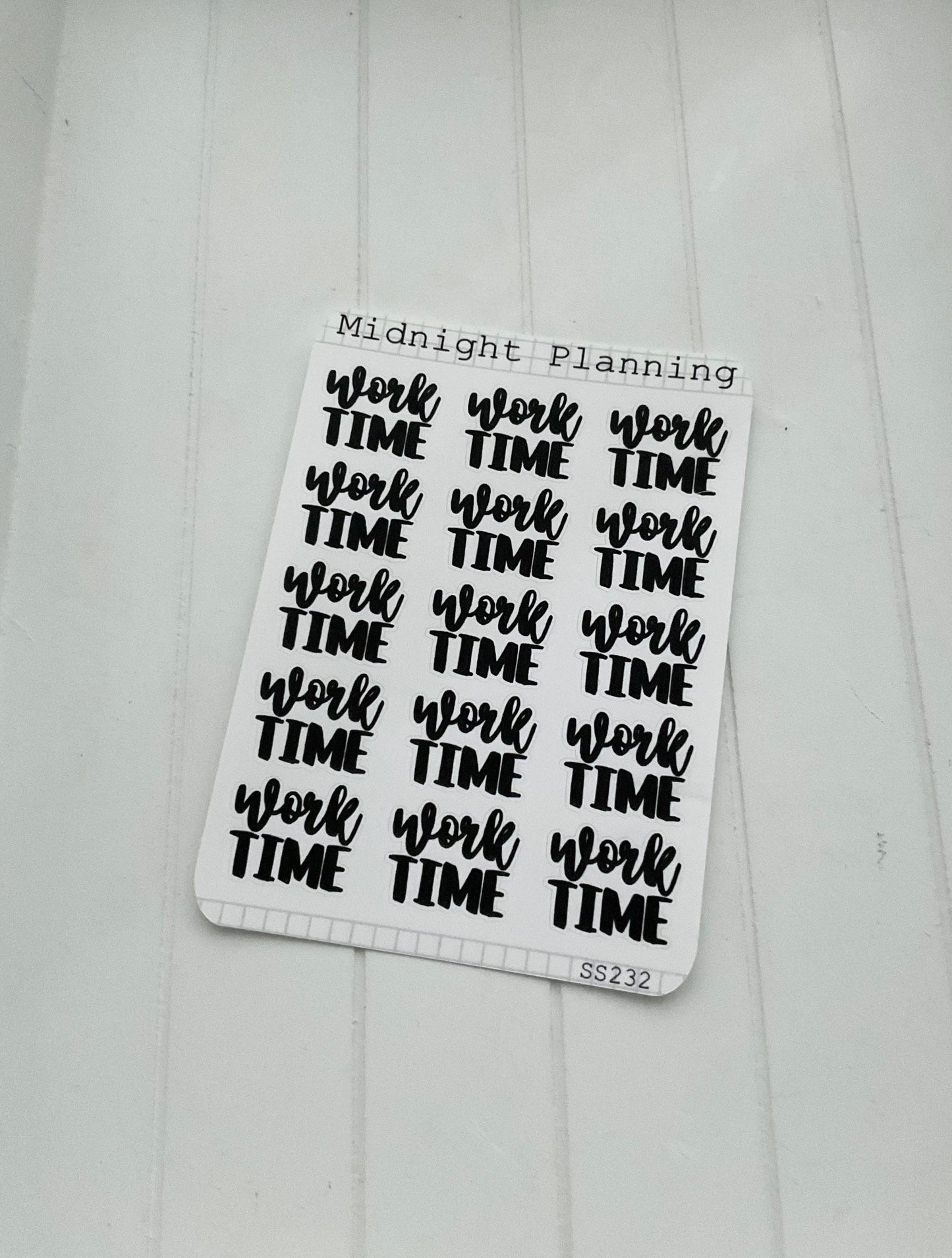 Work Time, Script Allocators and Titles That Are Functional and Handmade Planner Sticker Sheets