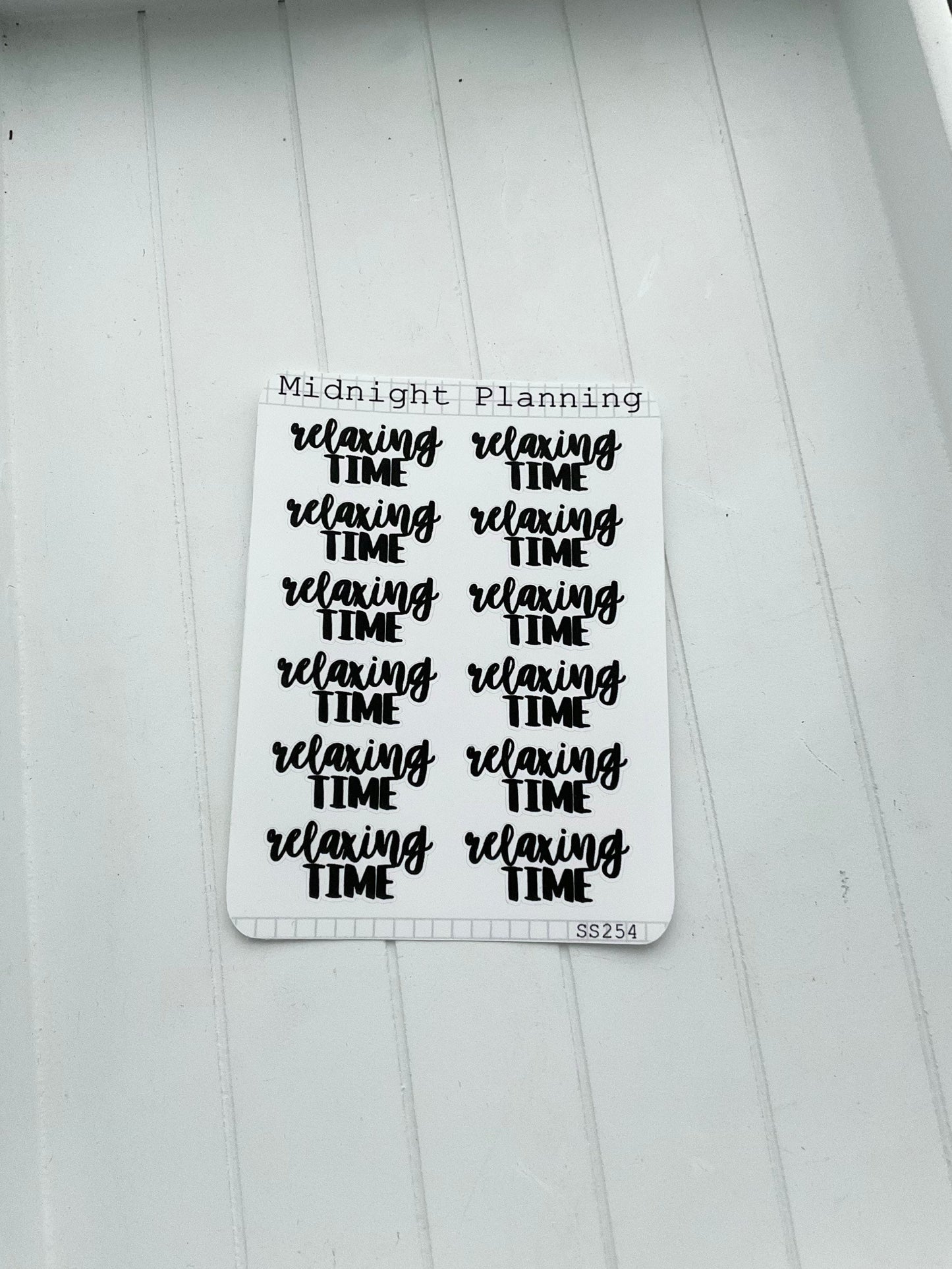Relaxing Time, Script Allocators and Titles That Are Functional and Handmade Planner Sticker Sheets