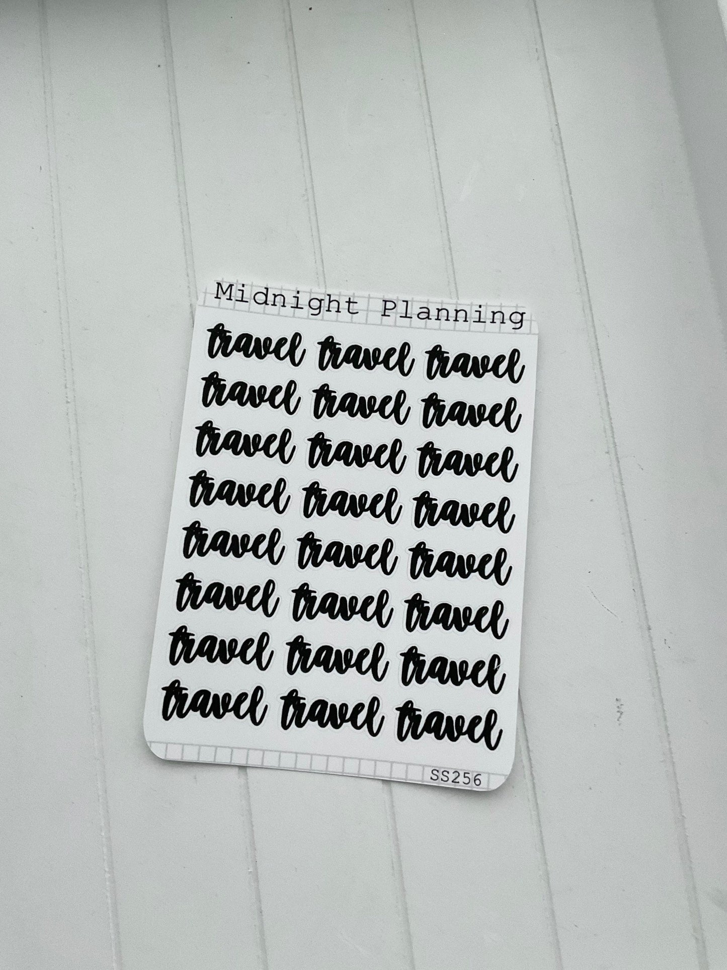 Travel, Script Allocators and Titles That Are Functional and Handmade Planner Sticker Sheets