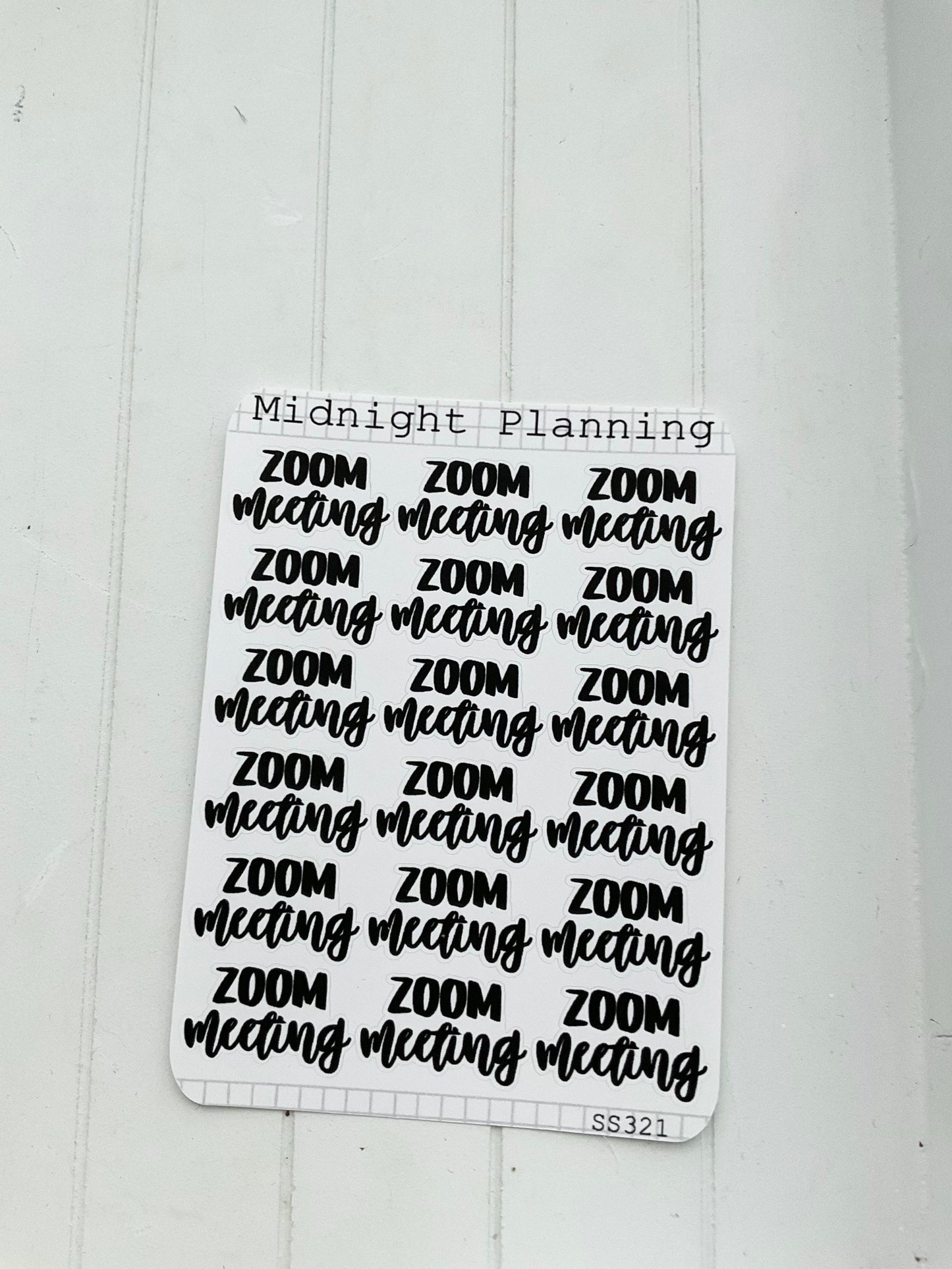 Zoom Meeting, Script Allocators and Titles That Are Functional and Handmade Planner Sticker Sheets