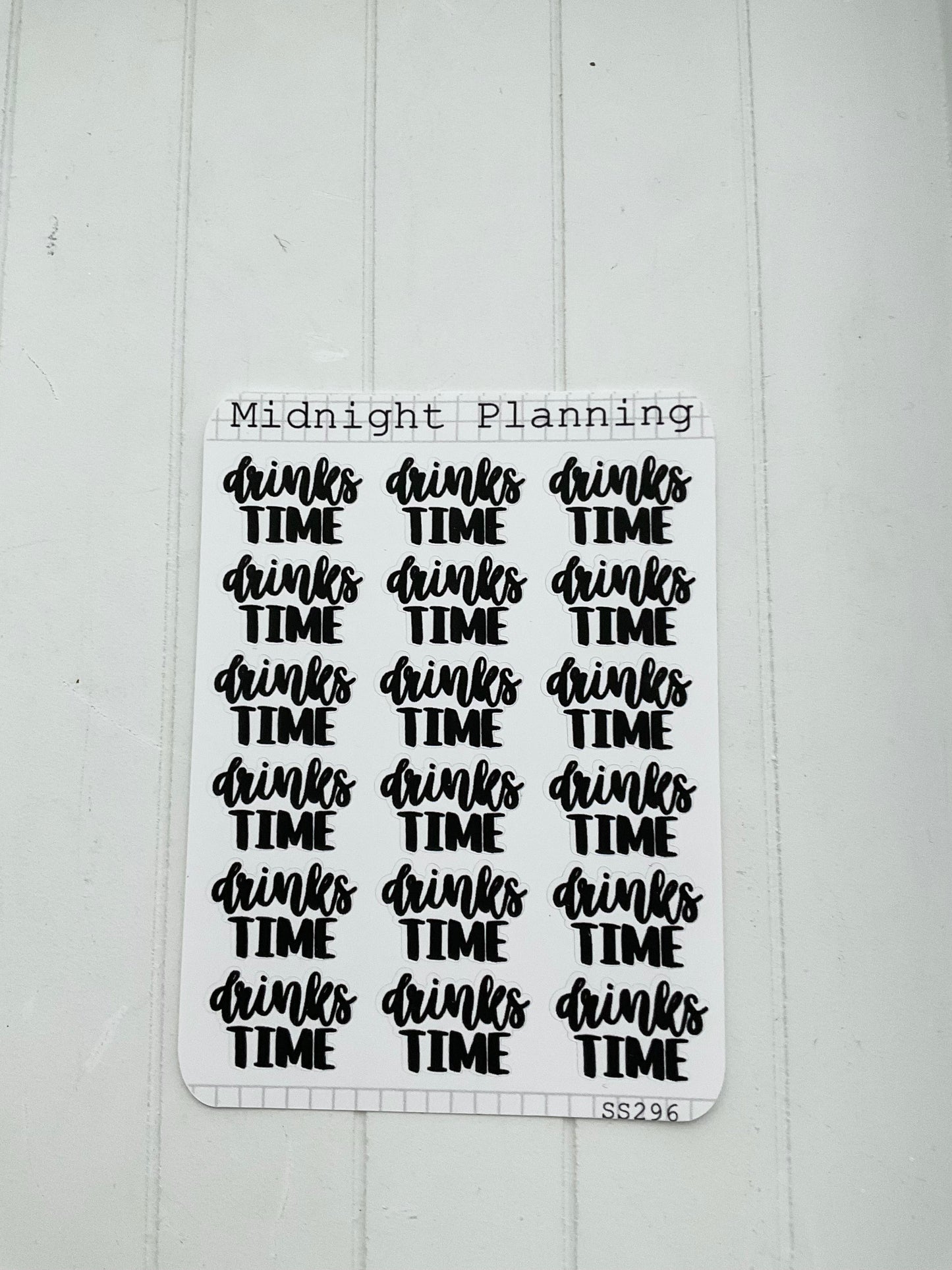 Drinks Time, Script Allocators and Titles That Are Functional and Handmade Planner Sticker Sheets