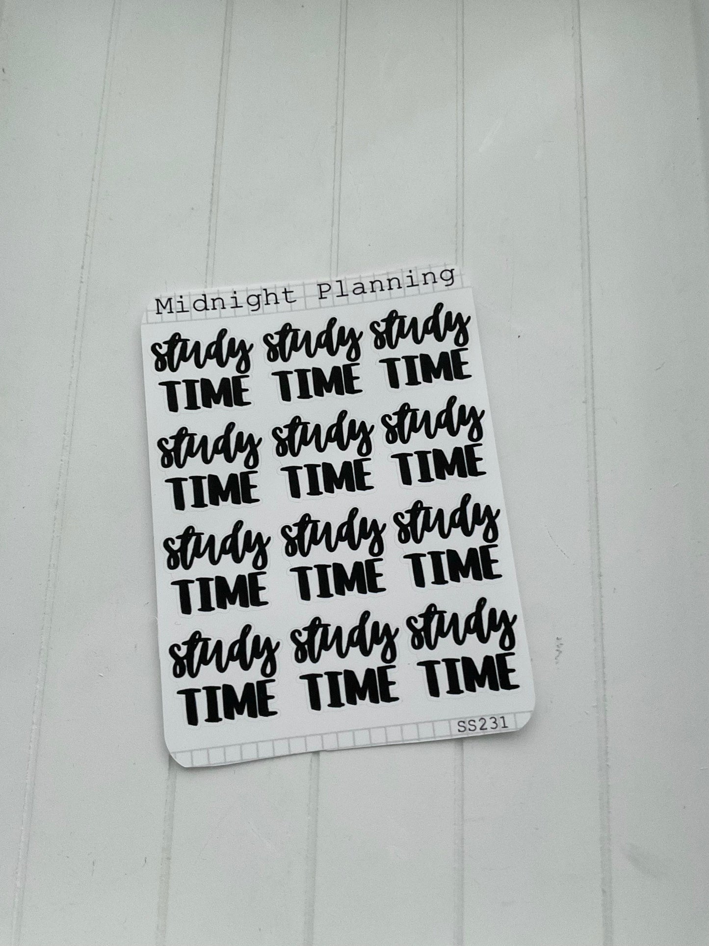 Study Time, Script Allocators and Titles That Are Functional and Handmade Planner Sticker Sheets
