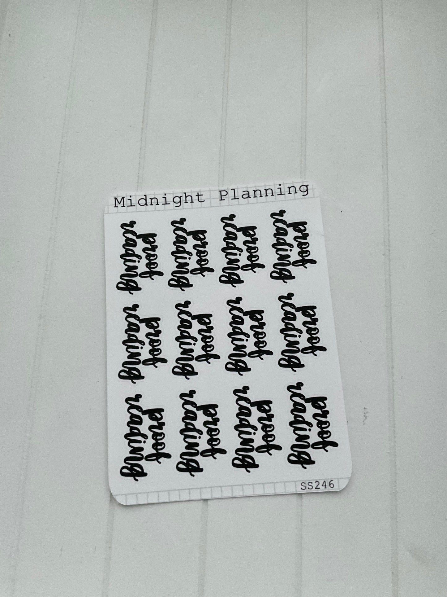 Proof Reading, Writer and Author Inspired Script Allocators and Titles That Are Functional and Handmade Planner Sticker Sheets