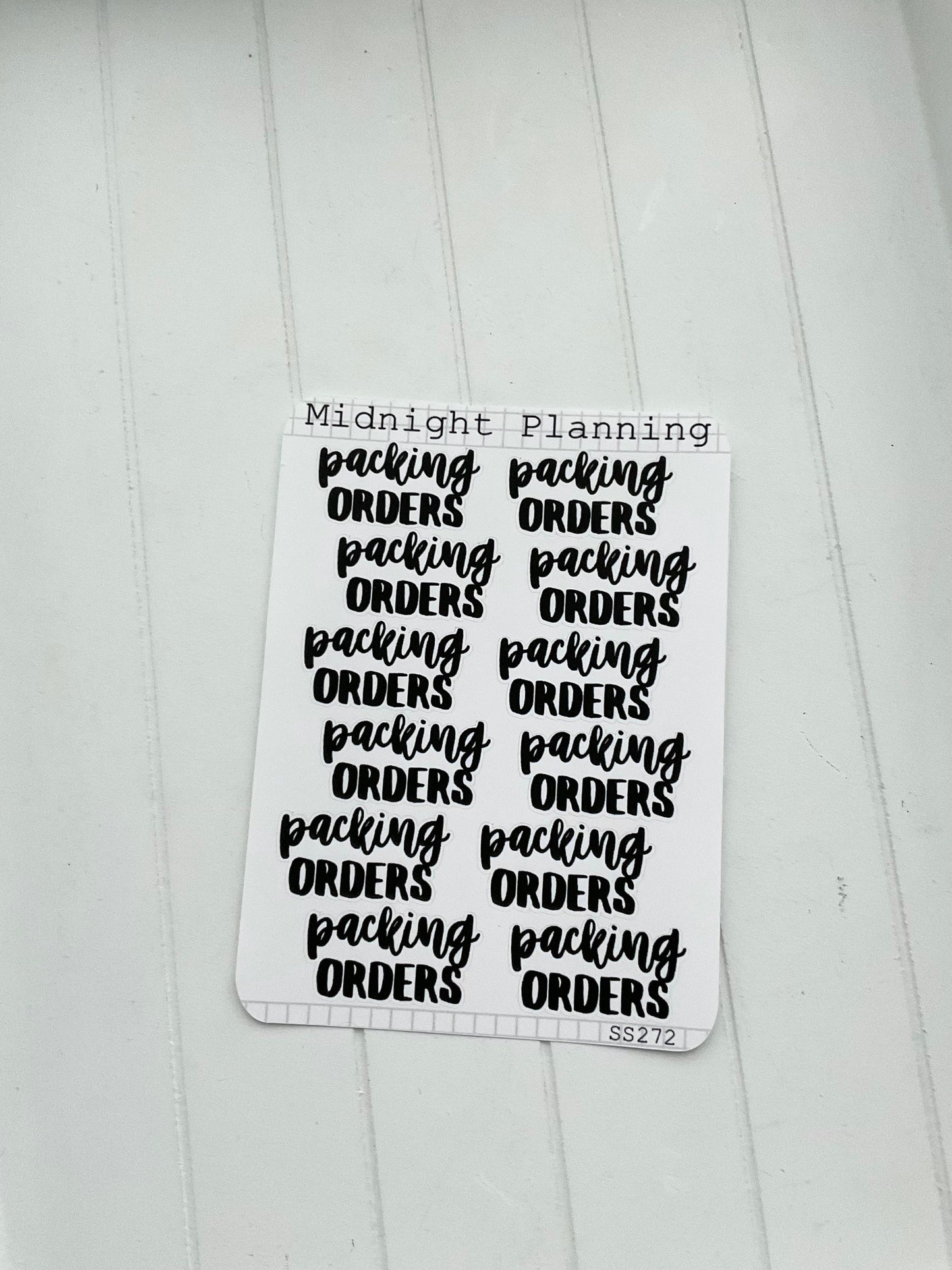 Packing Orders, Script Allocators and Titles That Are Functional and Handmade Planner Sticker Sheets