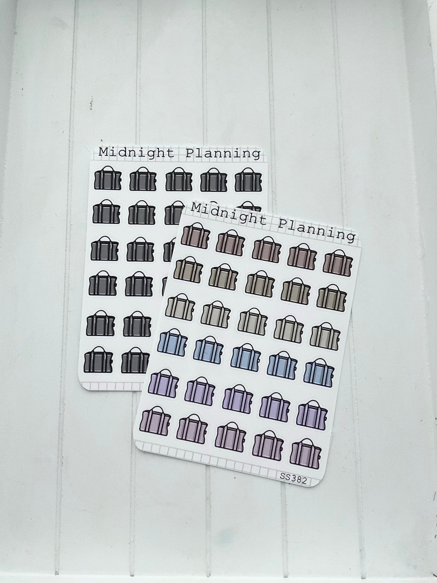 Tote Bag, Handbag, Purse, Functional and Handmade Planner Sticker Sheets