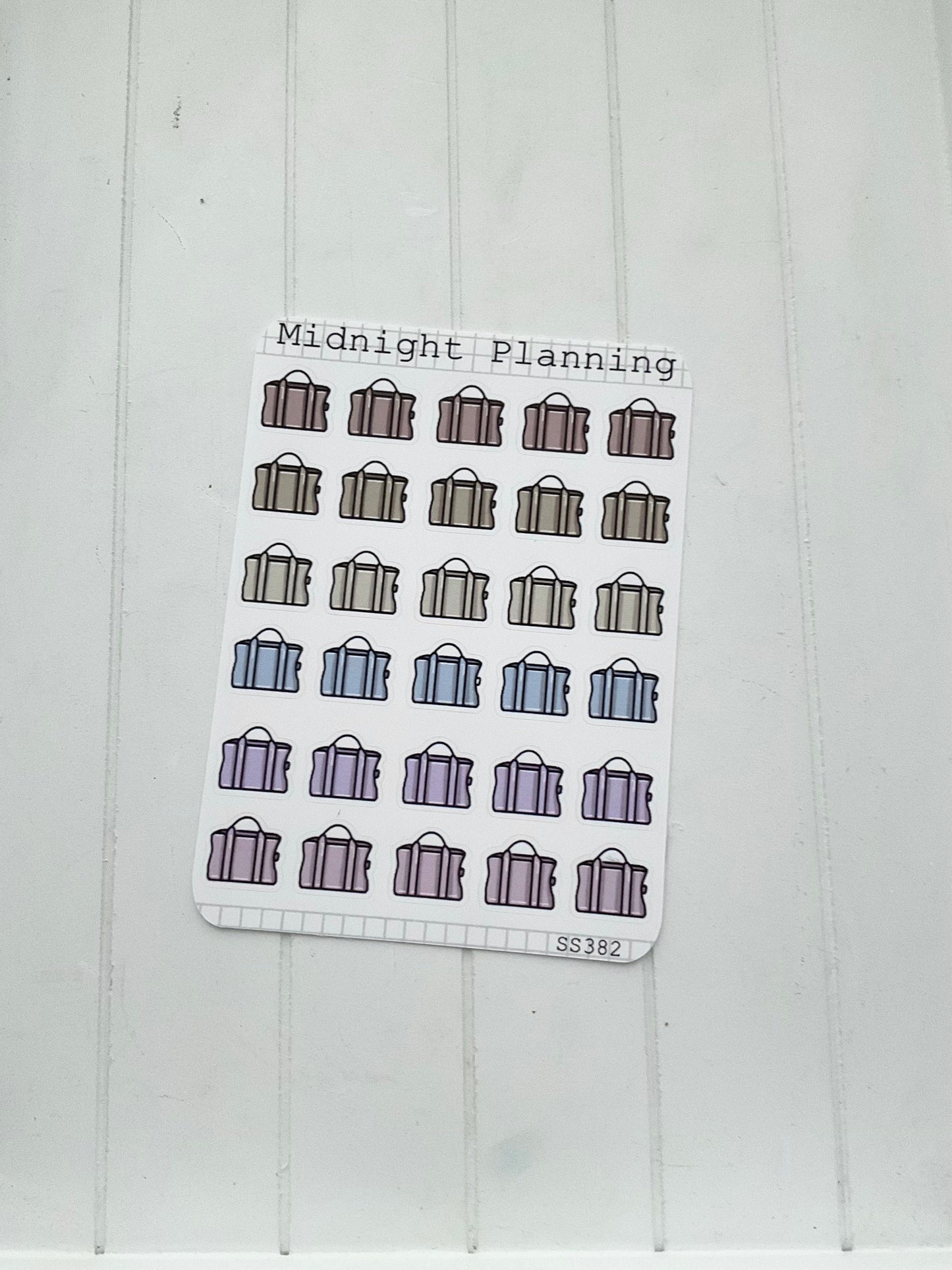Tote Bag, Handbag, Purse, Functional and Handmade Planner Sticker Sheets