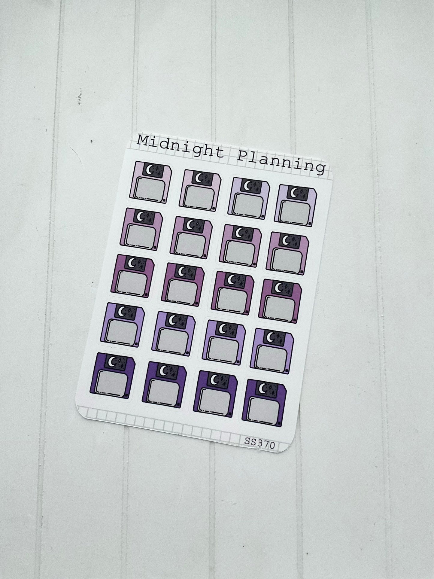 Save Image, Floppy Disk, Work, Functional and Handmade Planner Sticker Sheets