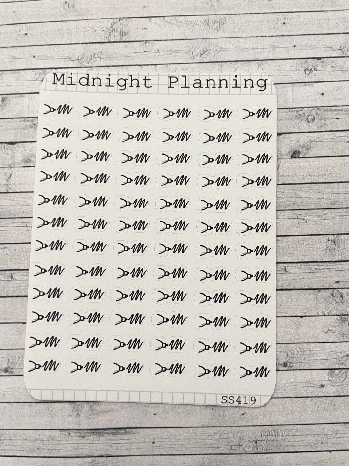 Fineliner Bullet points Sticker Sheet