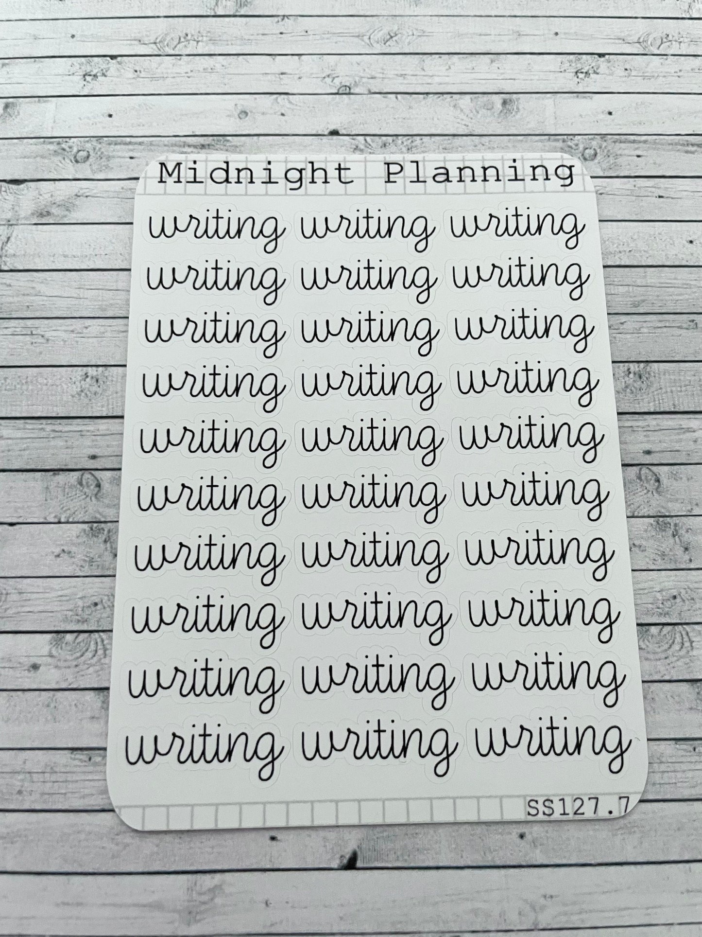 Writing Scripts, Functional and Handmade Planner Sticker Sheets