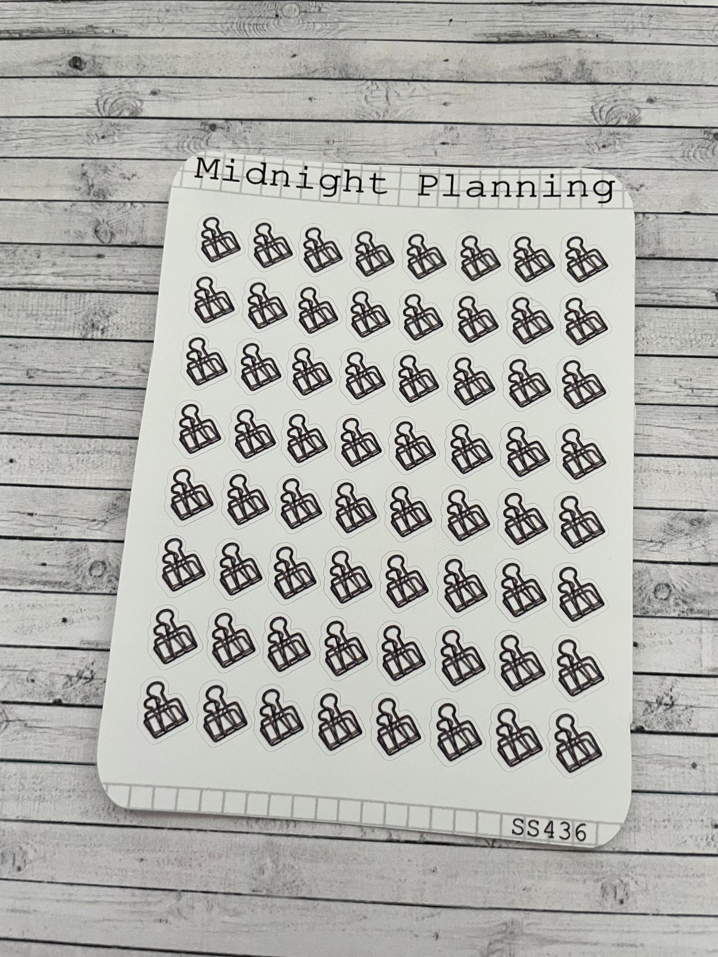 Notebook Clips Sticker Sheet
