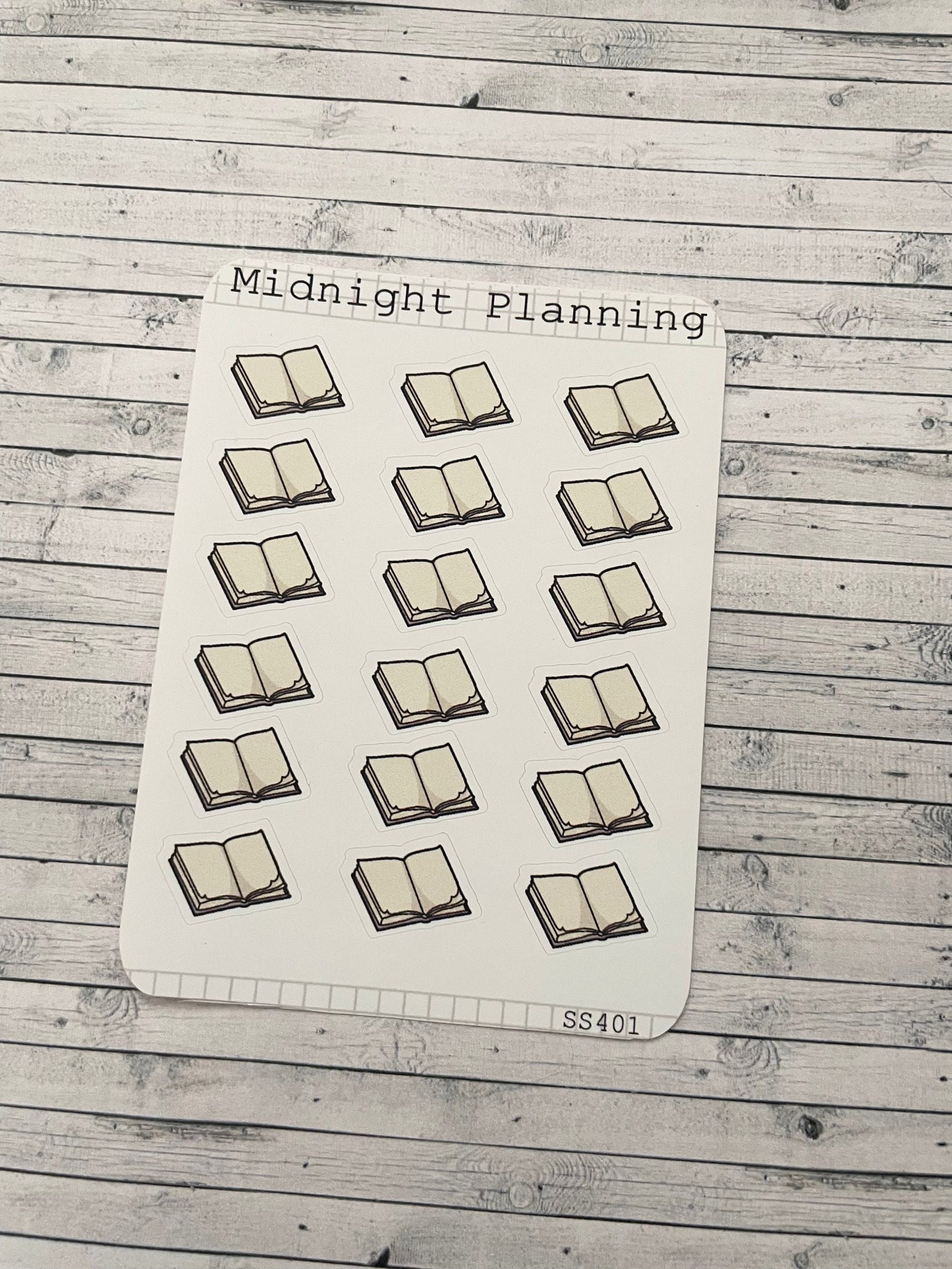 Open Book, Functional and Handmade Planner Sticker Sheets