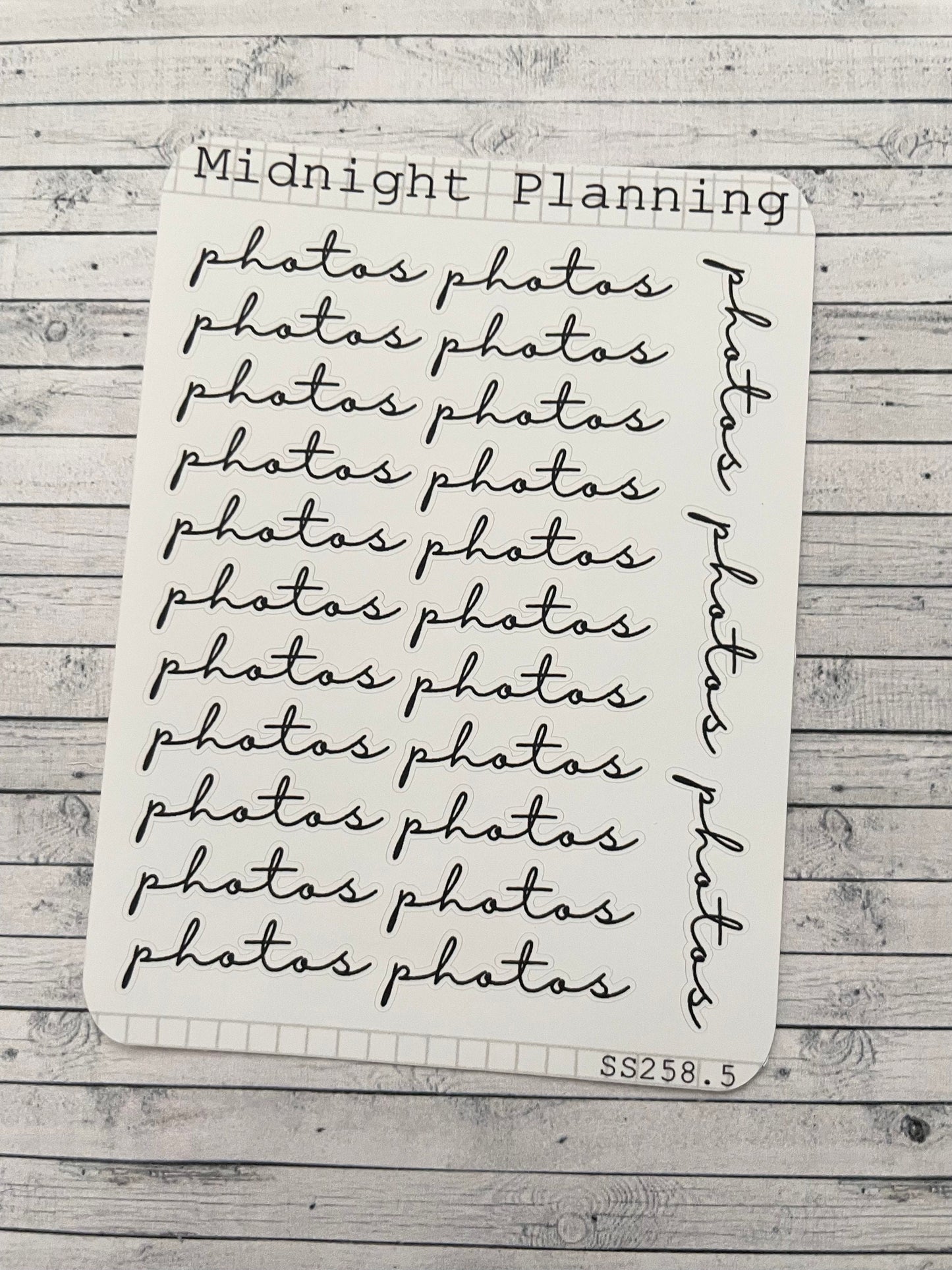 Photos Scripts, Functional and Handmade Planner Sticker Sheets