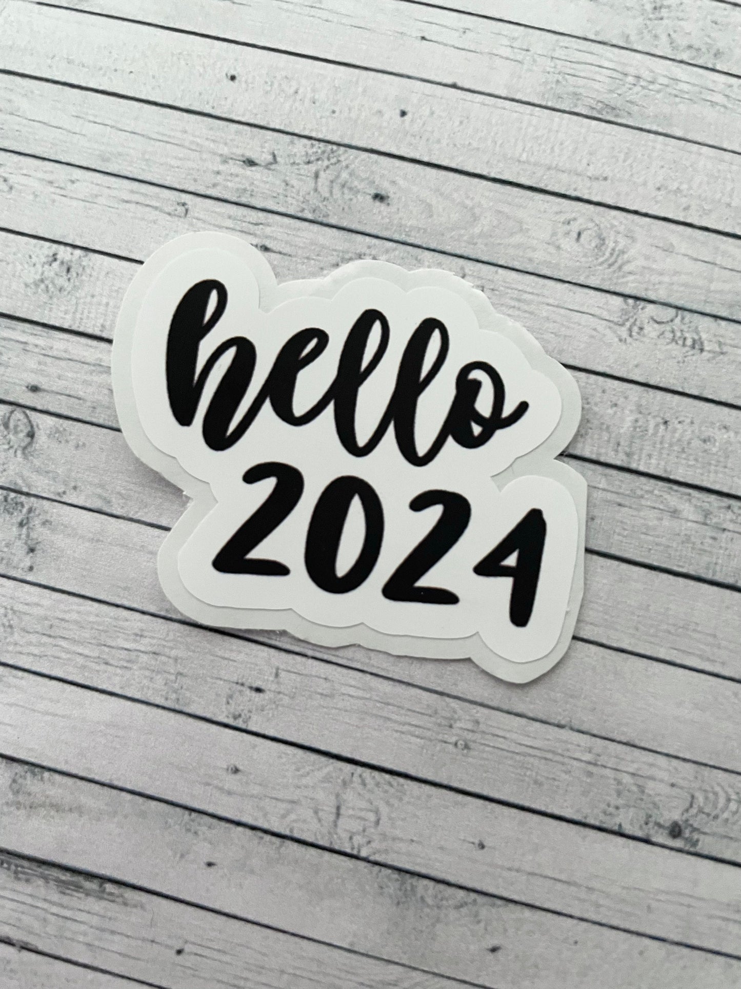 Hello 2024 Title, Functional and Handmade Planner Sticker Sheets