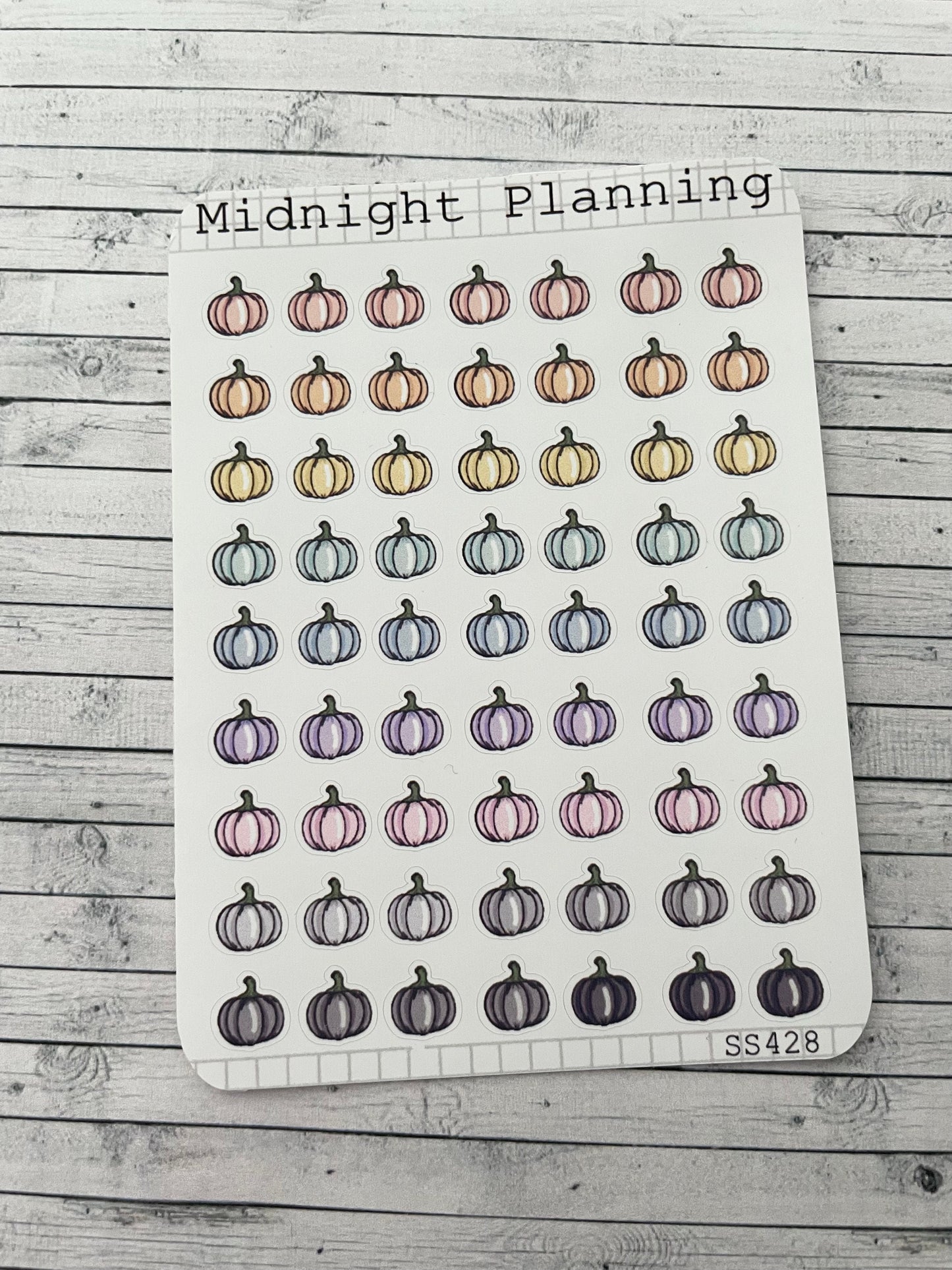 Pumpkin Bullet Points Sticker Sheet