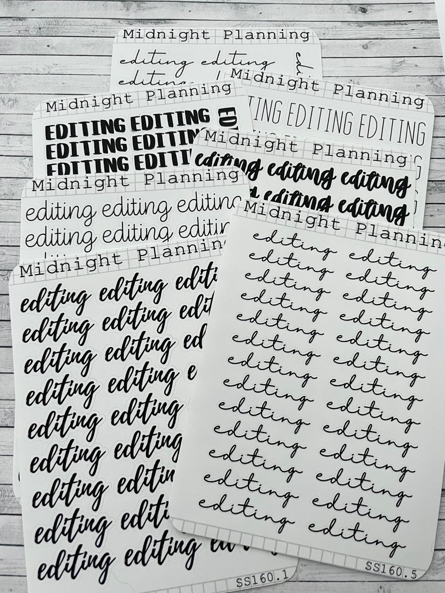 Editing Scripts, Functional and Handmade Planner Sticker Sheets