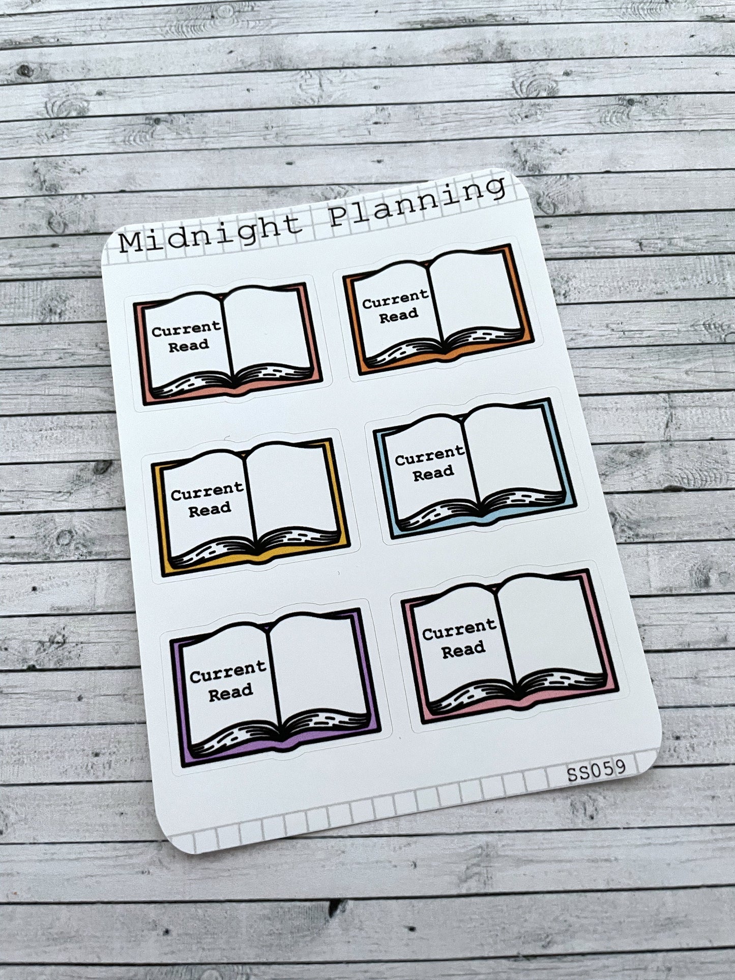 Current Read, Large Book Sticker Sheet