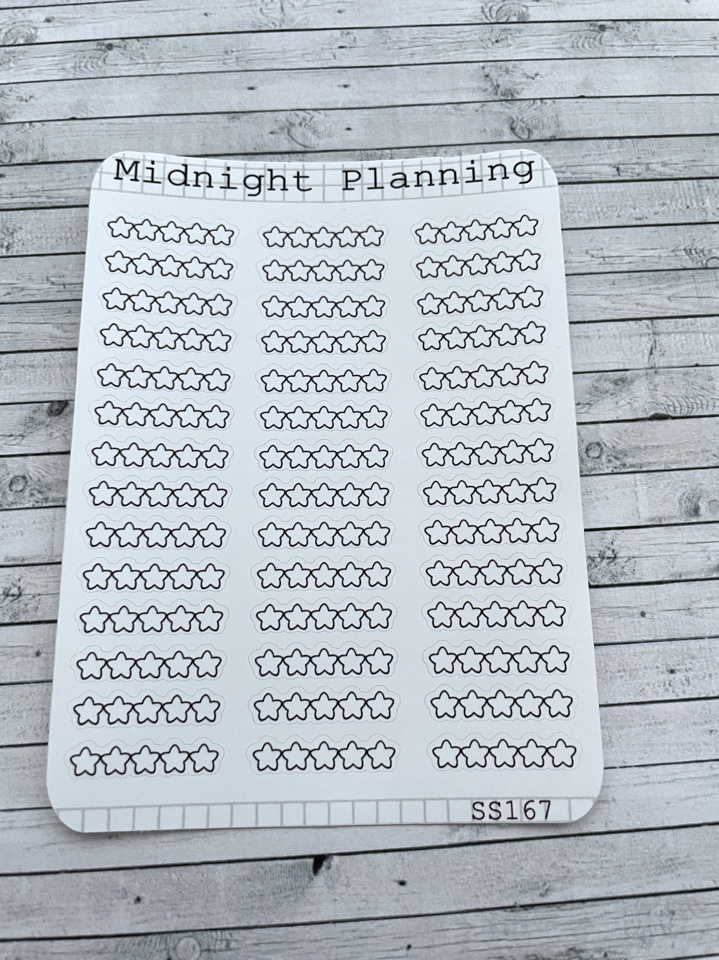 Mini Empty Reviewing Five Stars, Functional and Handmade Planner Sticker Sheets