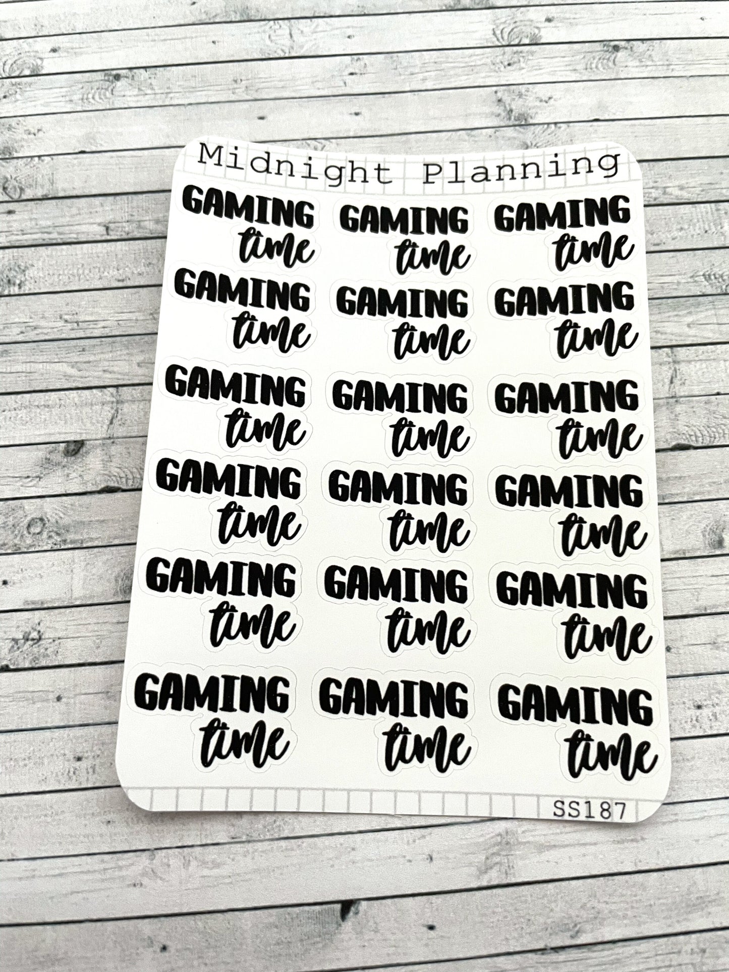 Gaming Time, Script Allocators and Titles That Are Functional and Handmade Planner Sticker Sheets