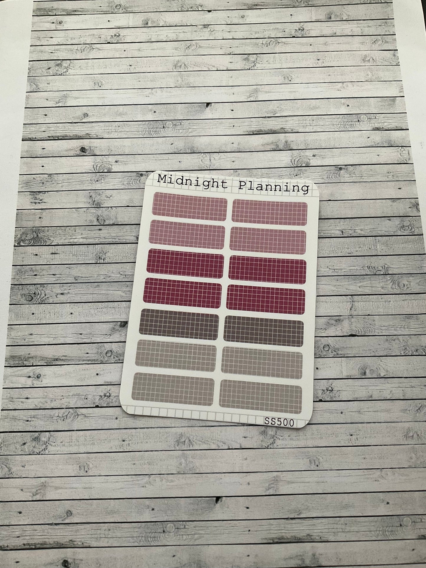 Pink Themed Checked Box Stickers, Functional and Handmade Planner Sticker Sheets