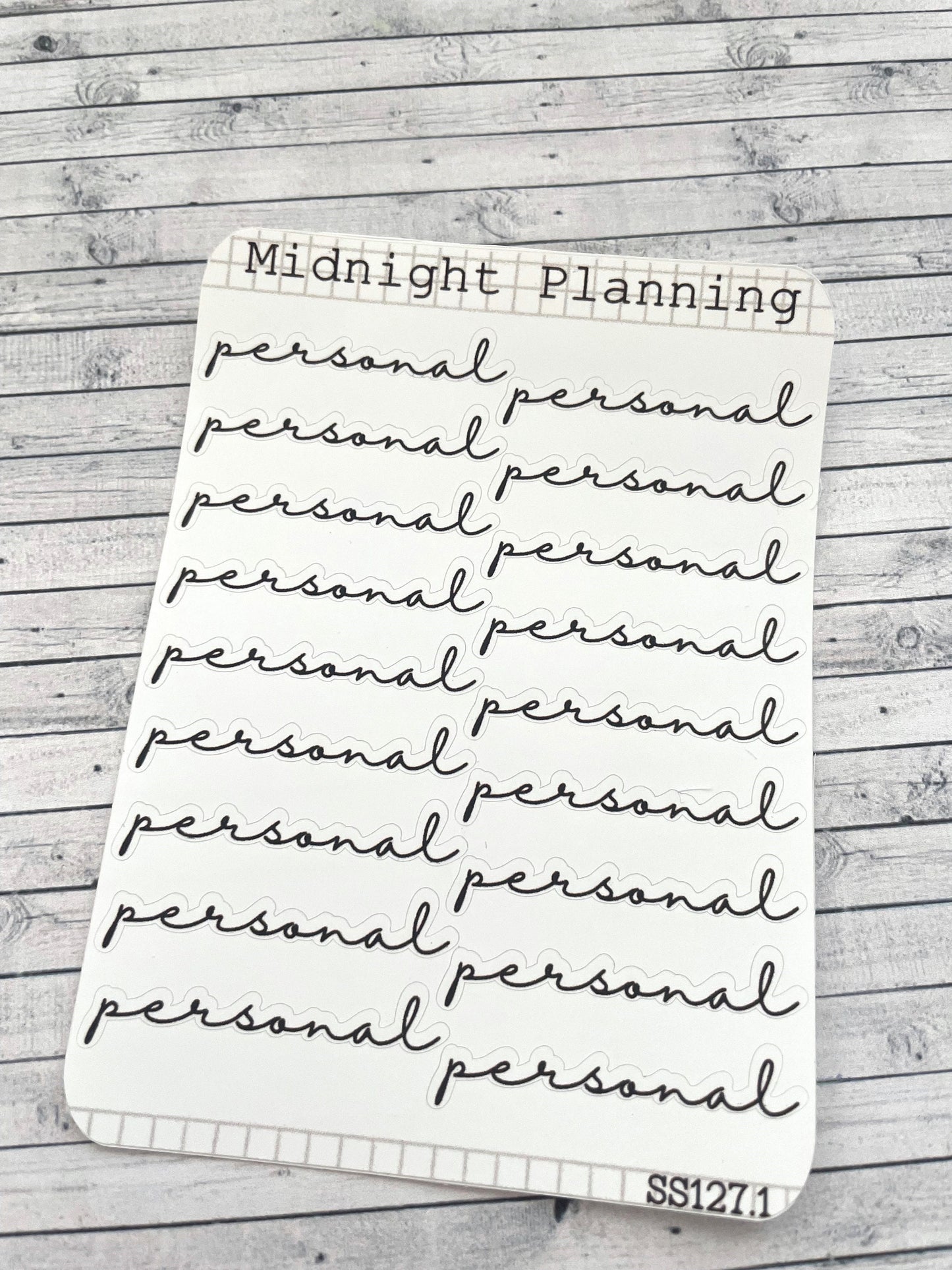 To do List Labels In Font Six, Personal List, Functional and Handmade Planner Sticker Sheets