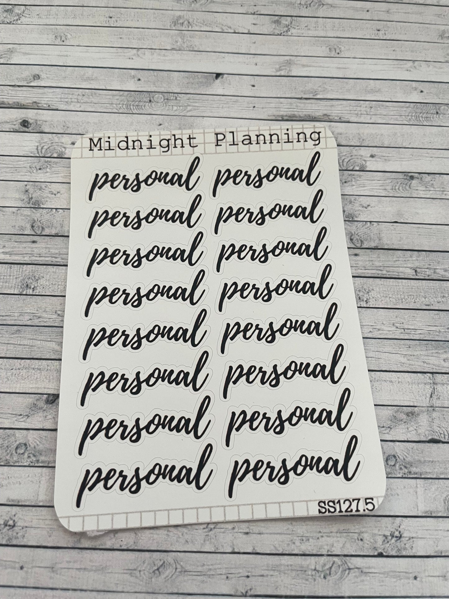 To do List Labels In Font Six, Personal List, Functional and Handmade Planner Sticker Sheets