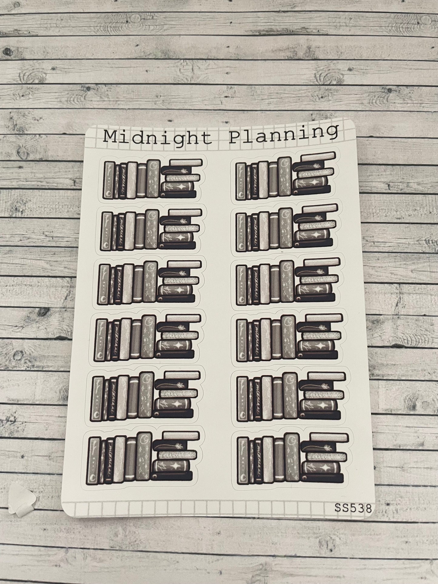 Book Stack Separator, Reading, Functional and Handmade Stickers