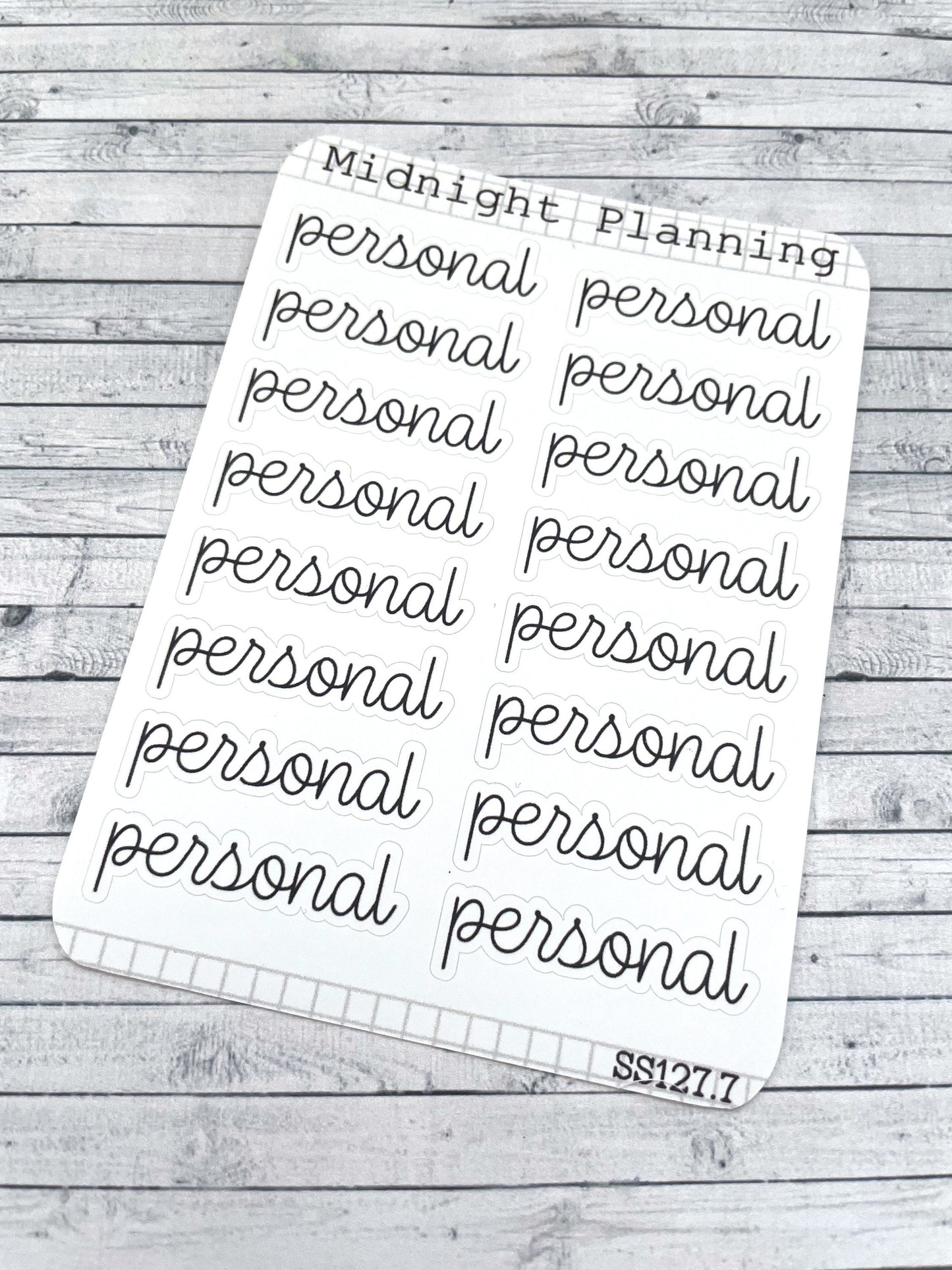 To do List Labels In Font Six, Personal List, Functional and Handmade Planner Sticker Sheets