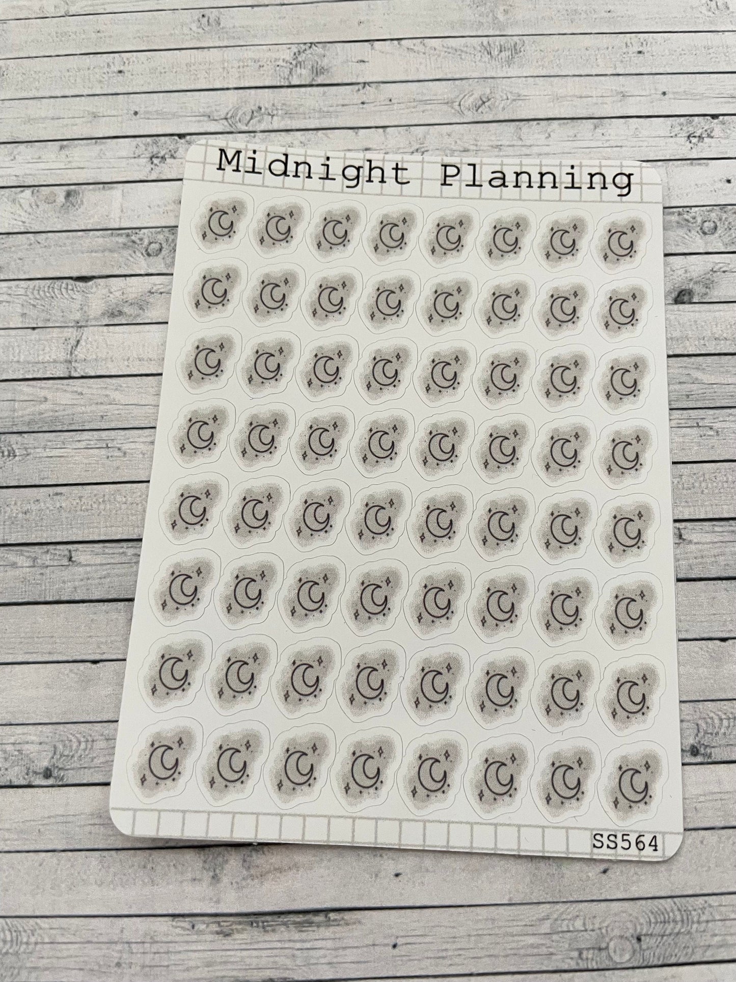 Star and Moon Cluster Bullet Points Sticker Sheet