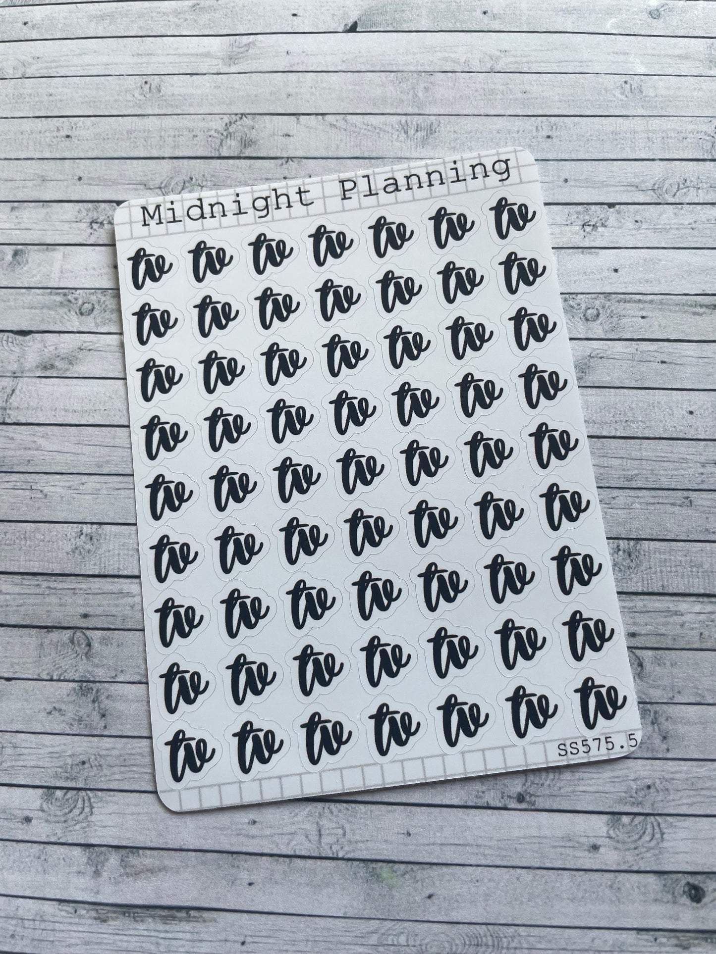 TV, Script, Titles That Are Functional and Handmade Planner Sticker Sheets