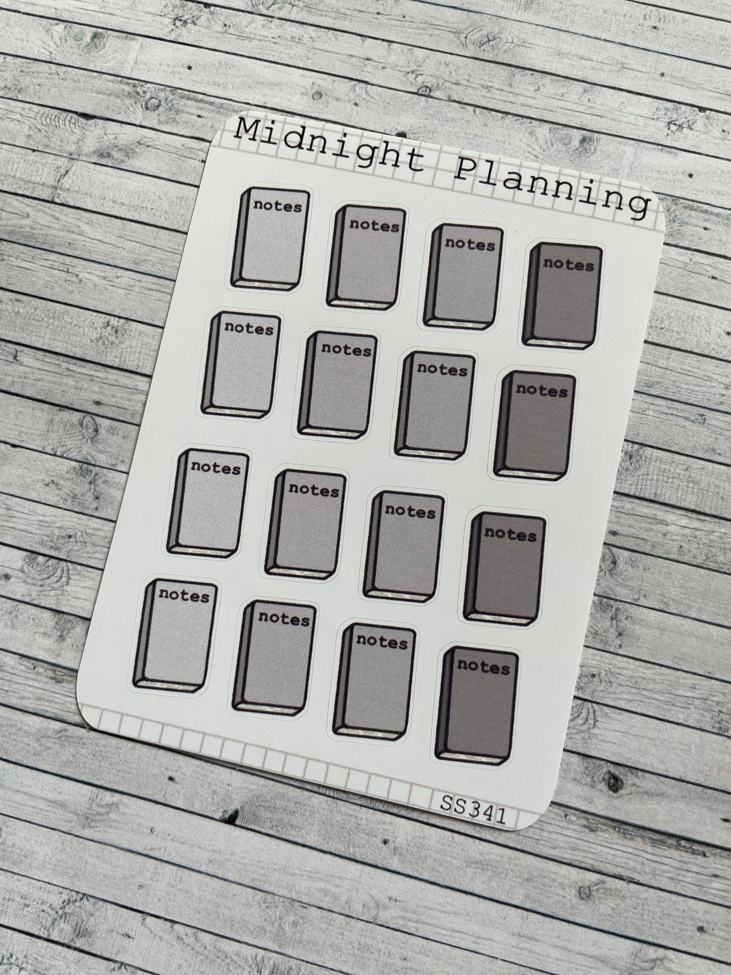 Note Book Inspired Stickers, Functional and Handmade Stickers