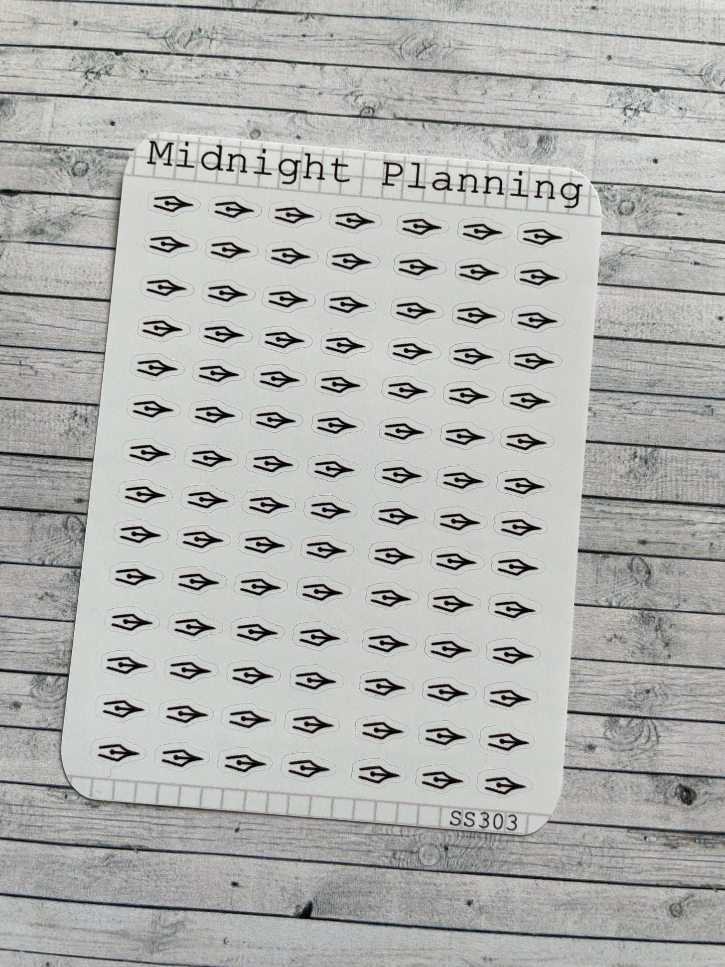 Small Bullet Point Fountain Pen Ink, Functional and Handmade Planner Sticker Sheets