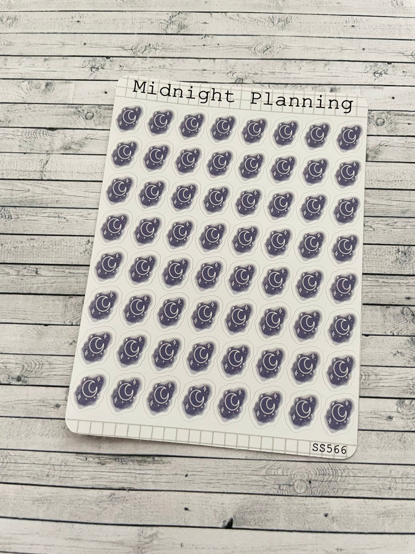Star and Moon Cluster Bullet Points Sticker Sheet