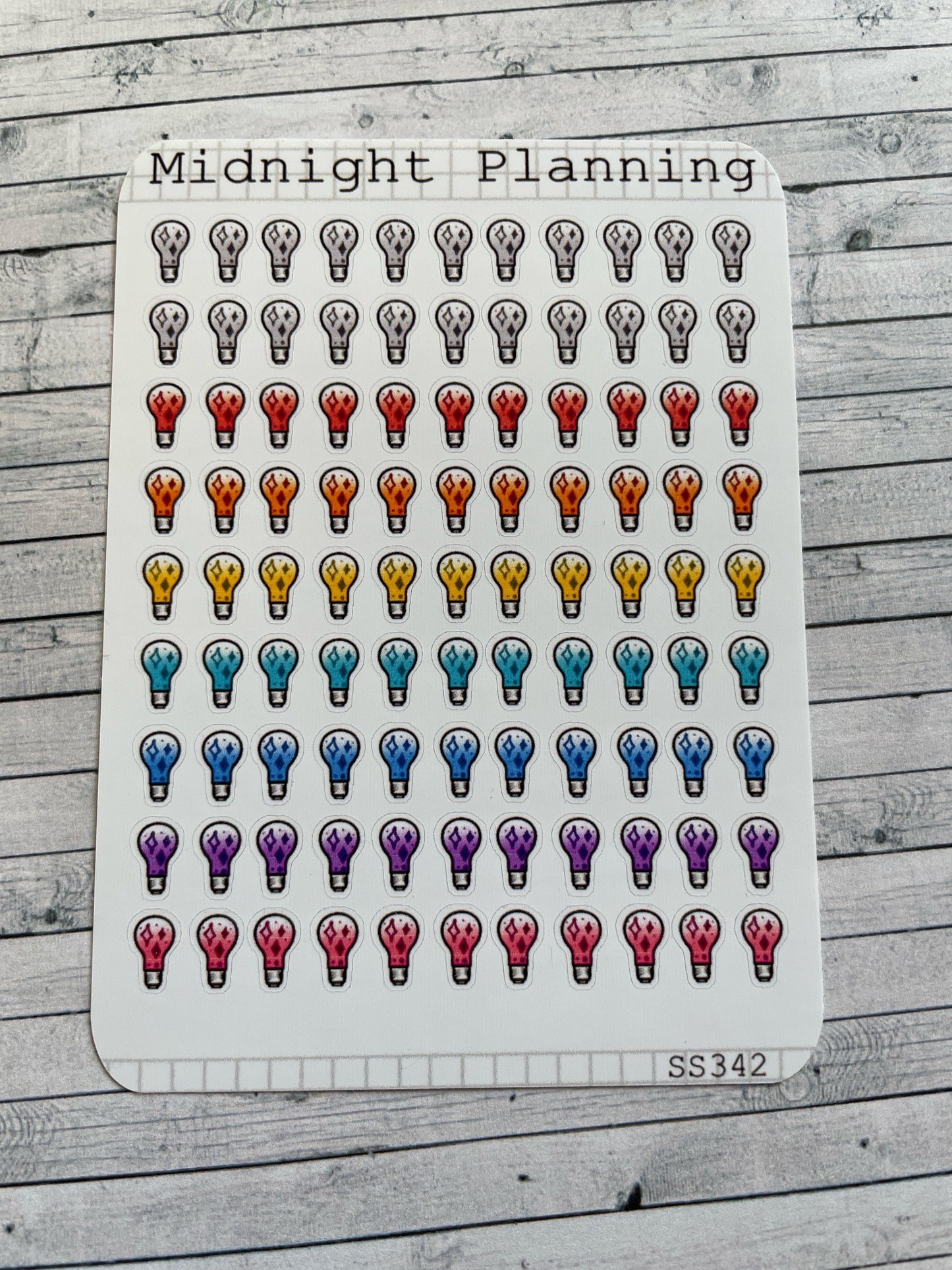 Light Bulb Bullet Point Sticker Sheet