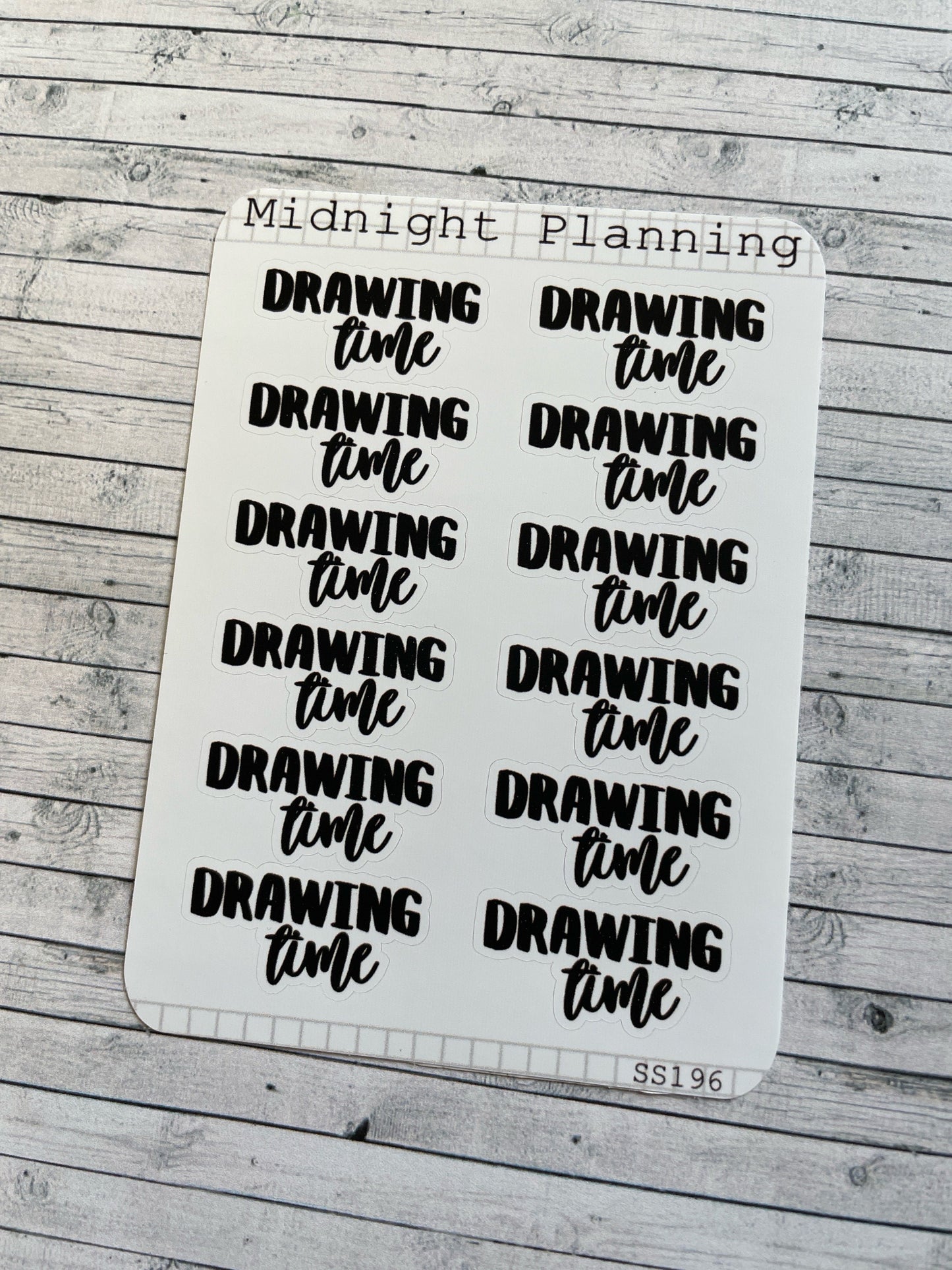 Drawing Time, Script Allocators and Titles That Are Functional and Handmade Planner Sticker Sheets