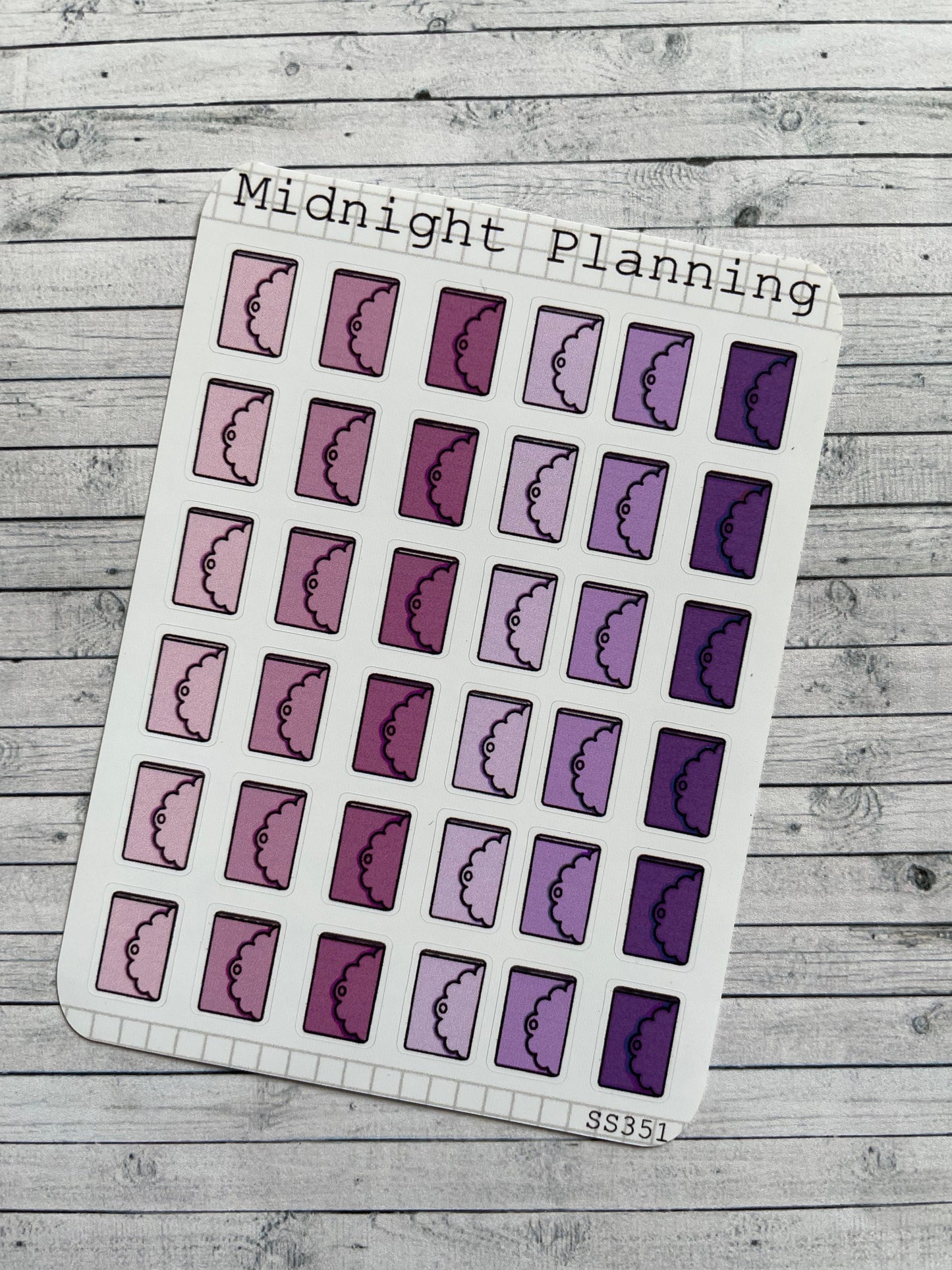 Planner Sticker Sheet - 36 Small Planner Stickers, Functional and Handmade Stickers