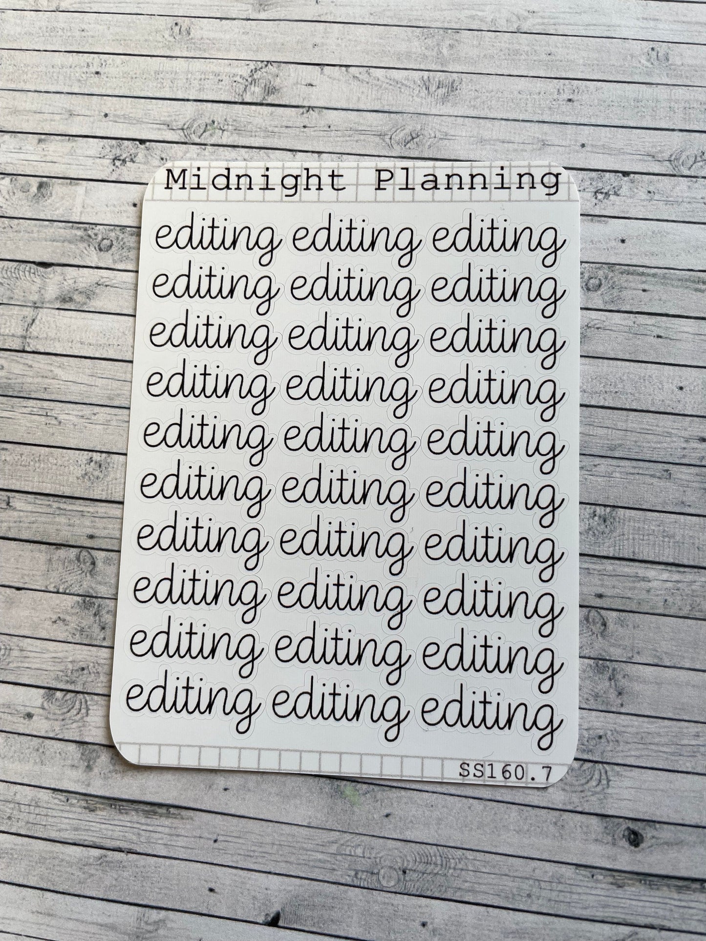 Editing, Writer and Author Inspired, Script Allocators and Titles That Are Functional and Handmade Planner Sticker Sheets