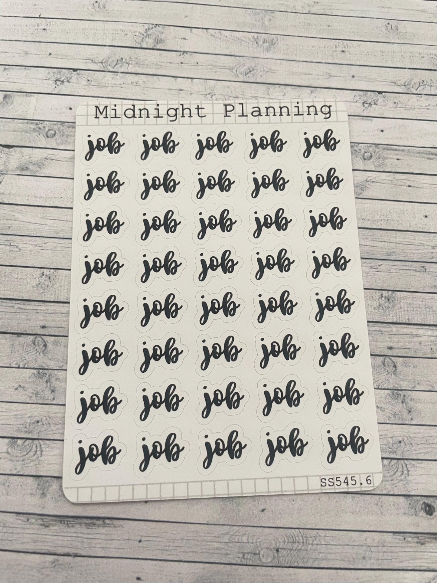 Job, Script, Titles That Are Functional and Handmade Planner Sticker Sheets