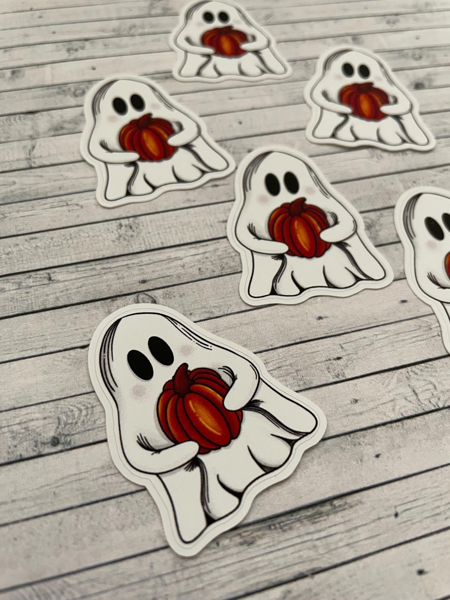 Ghost Holding a Pumpkin,