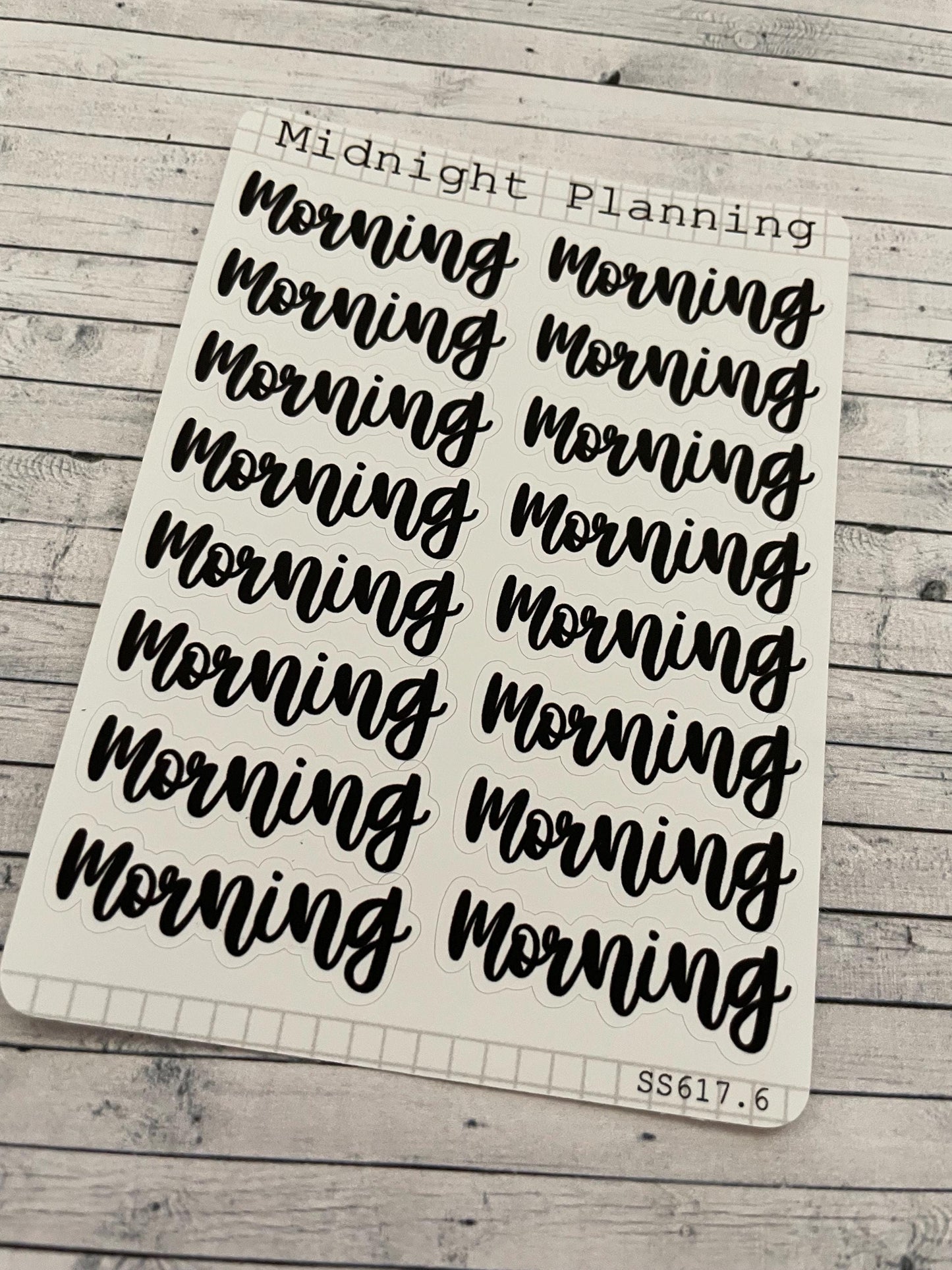 Morning Script, Titles That Are Functional and Handmade Planner Sticker Sheets