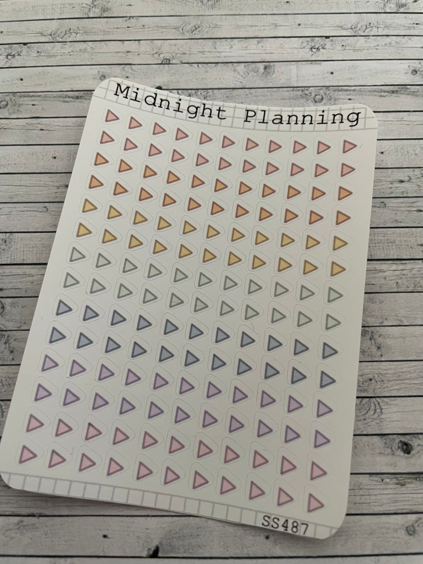 Arrow Bullet Points Sticker Sheet