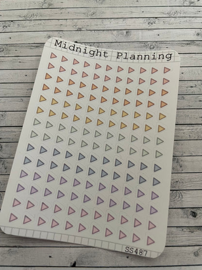 Arrow Bullet Points Sticker Sheet